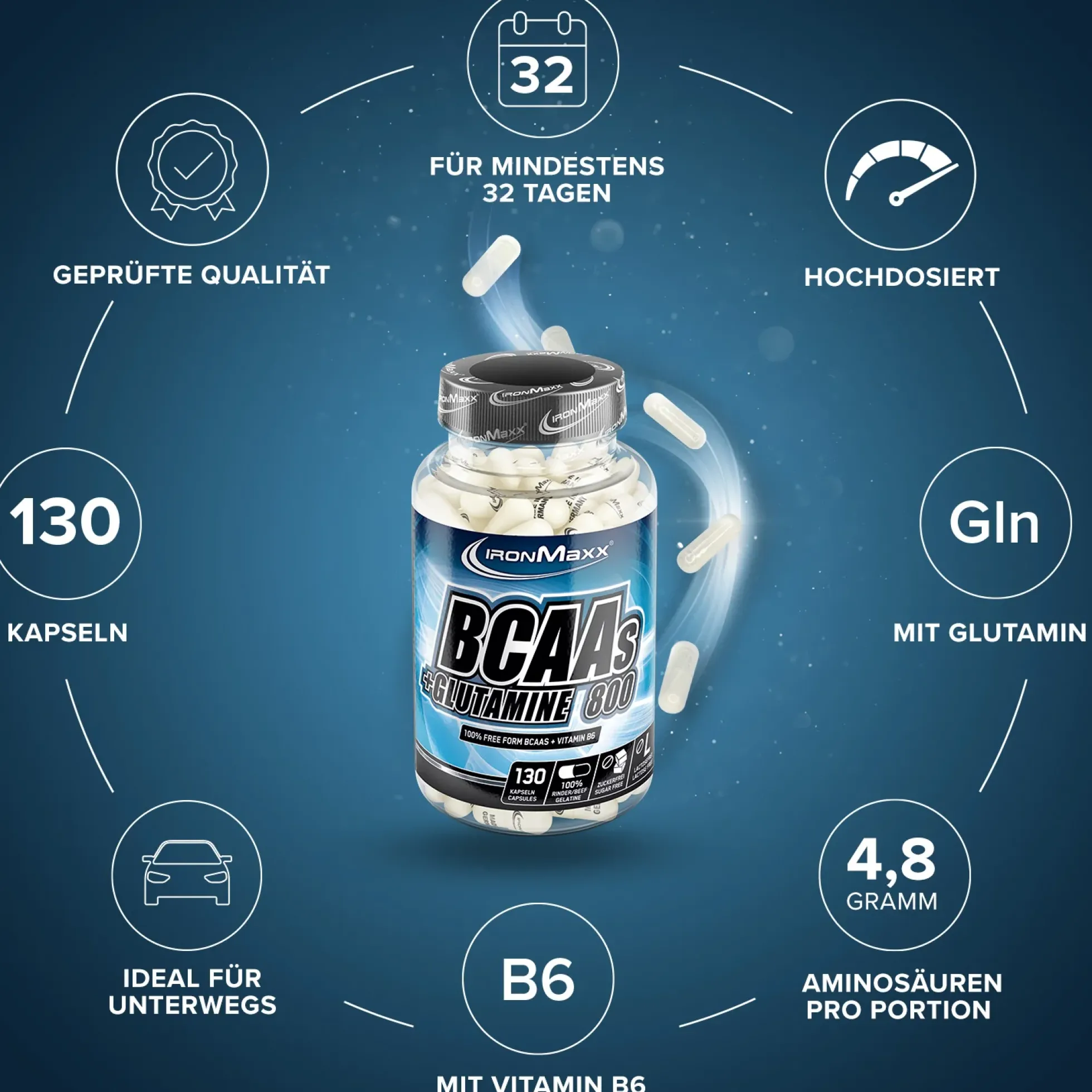 BCAAs + Glutamin 800