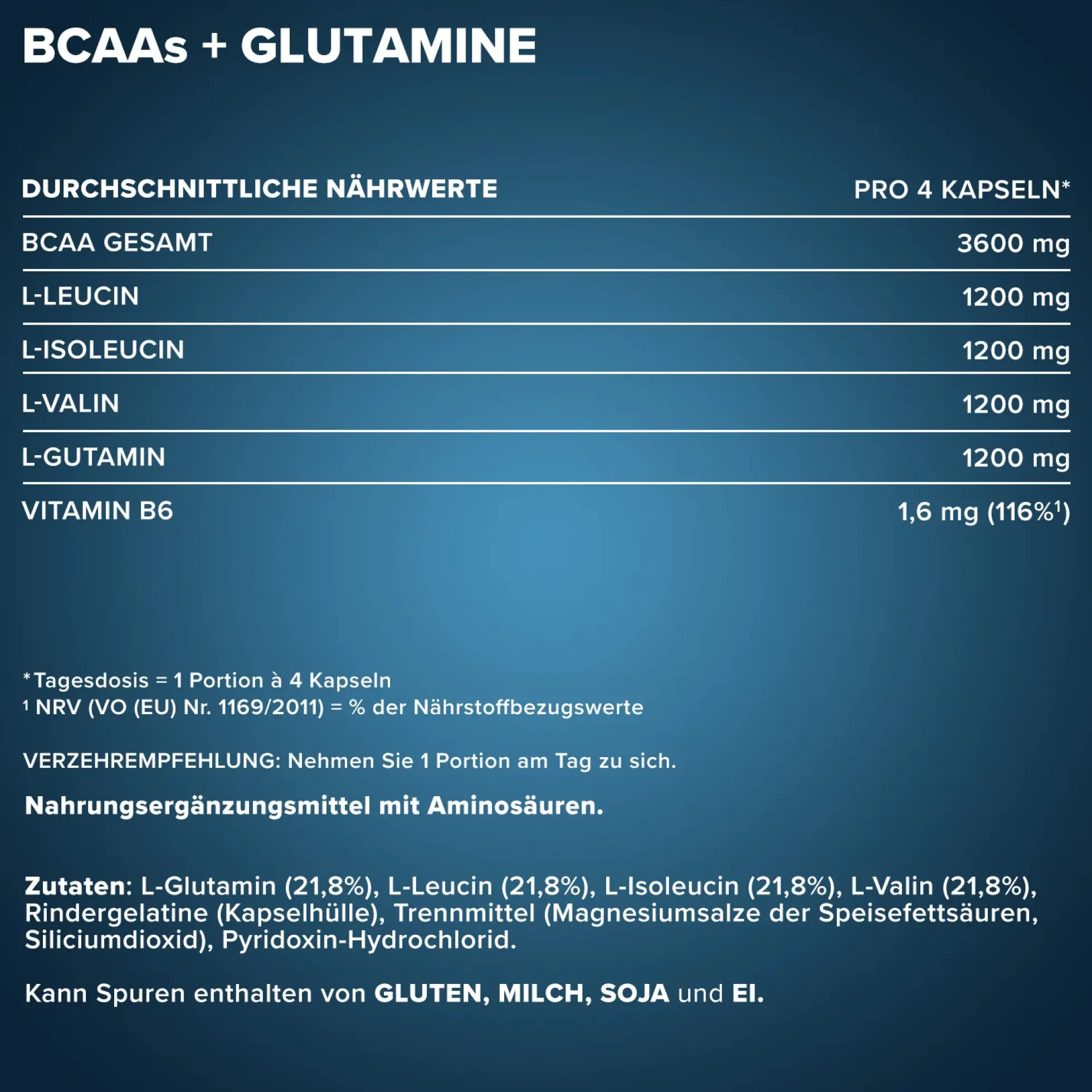 BCAAs + Glutamin 1200