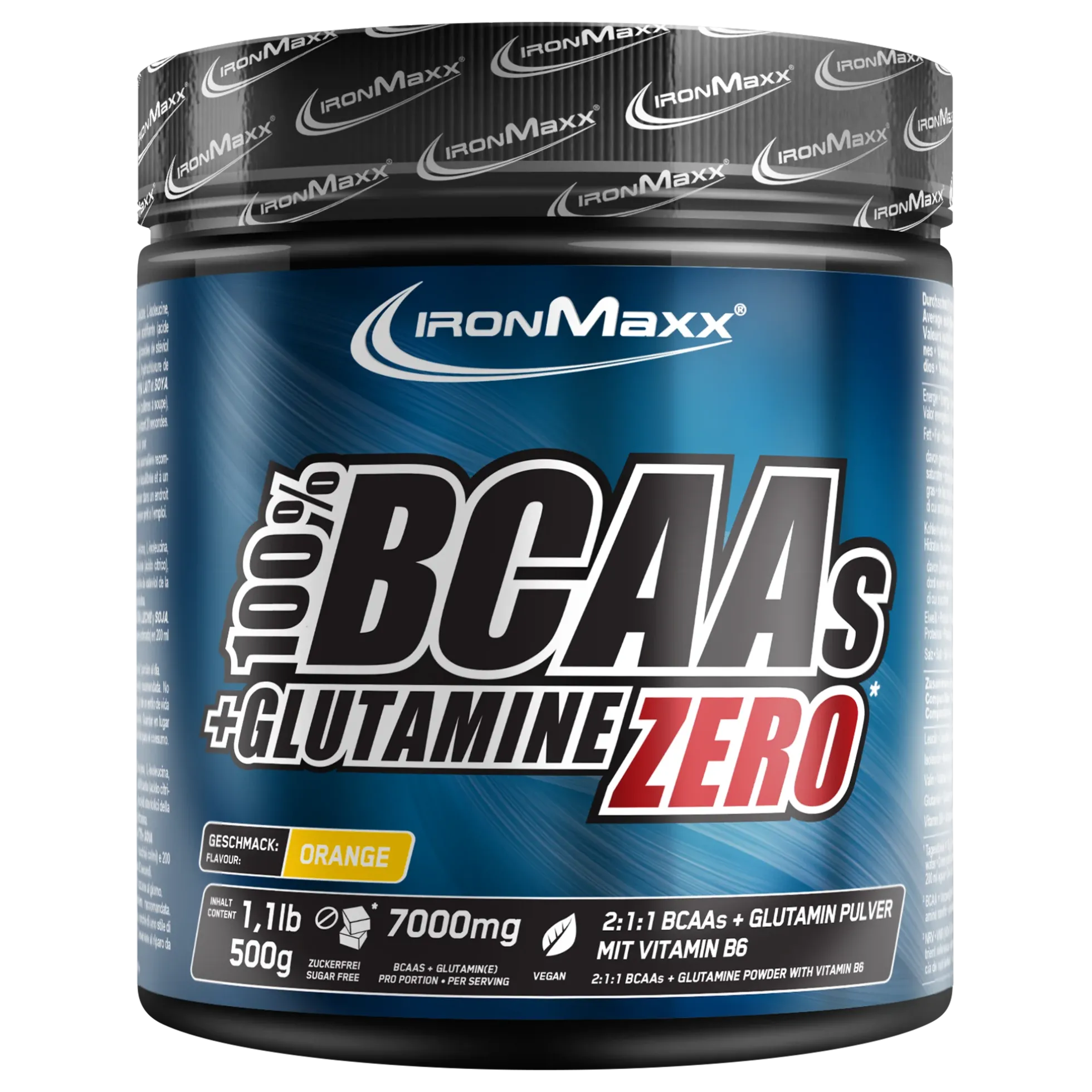 100% BCAAs + Glutamine Zero (500g)