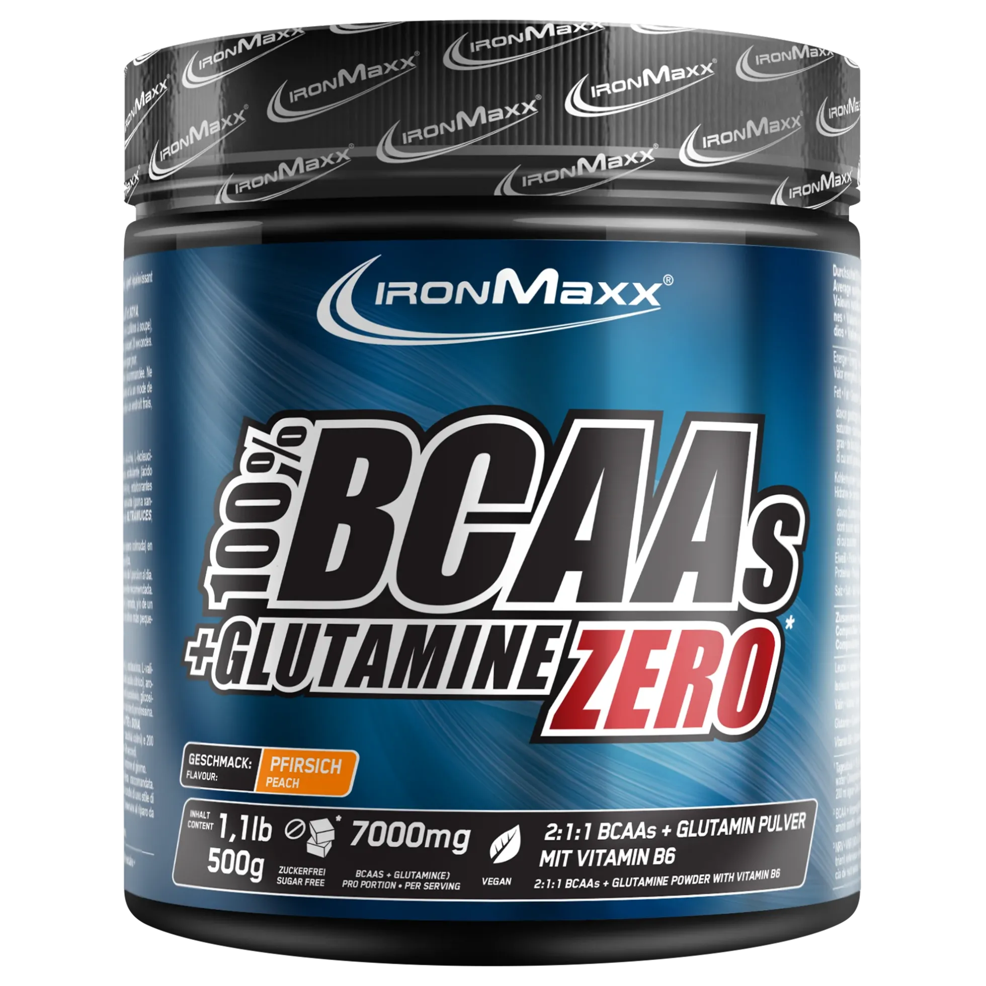 100% BCAAs + Glutamine Zero (500g)