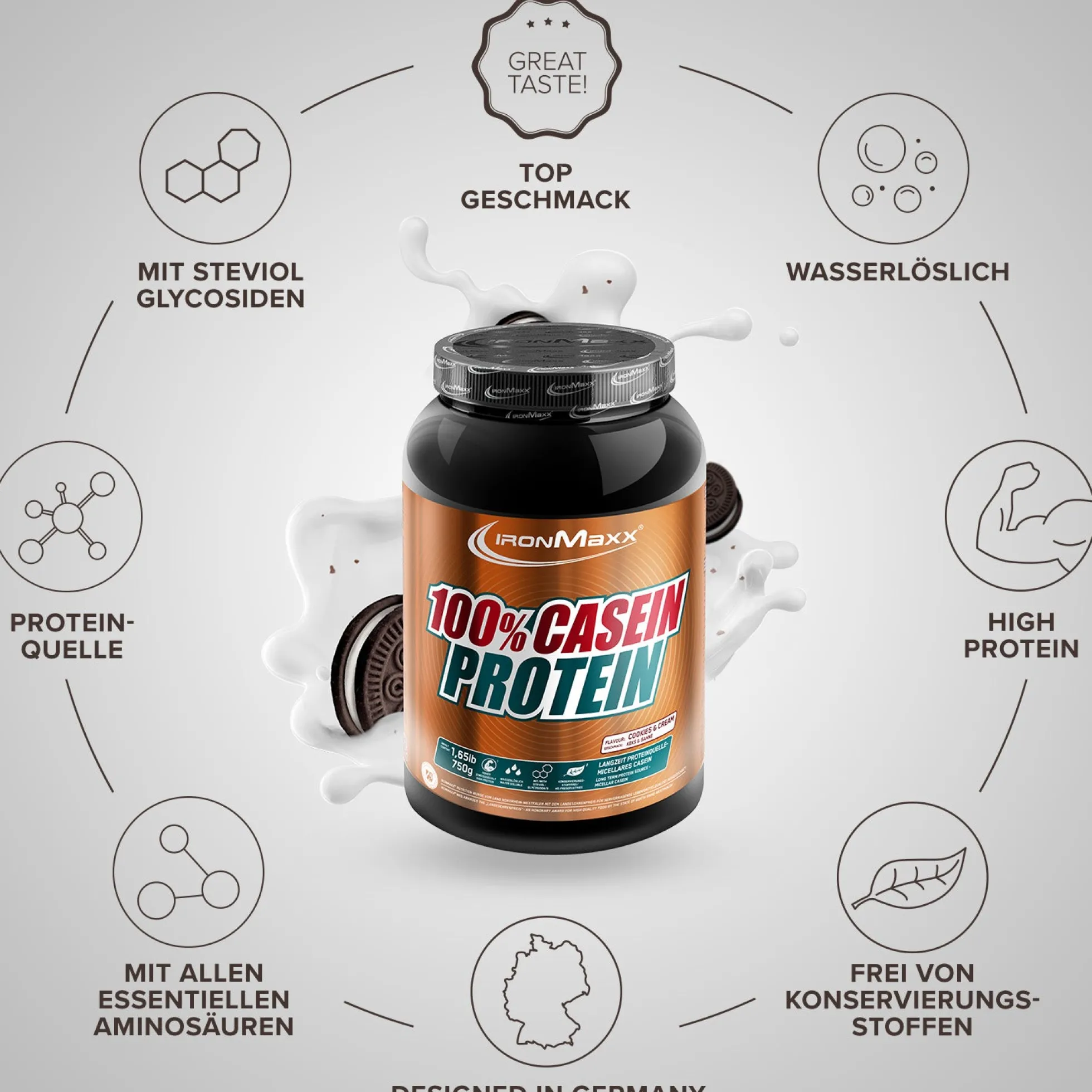 100% Casein Protein (750g)