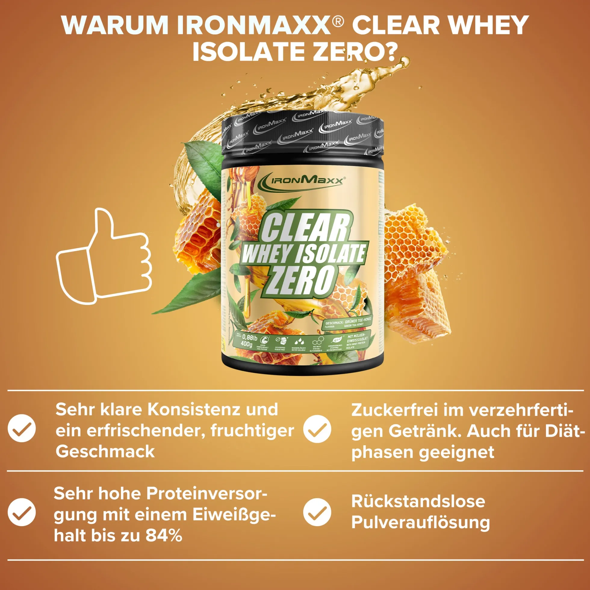 Clear Whey Isolate ZERO (400g)