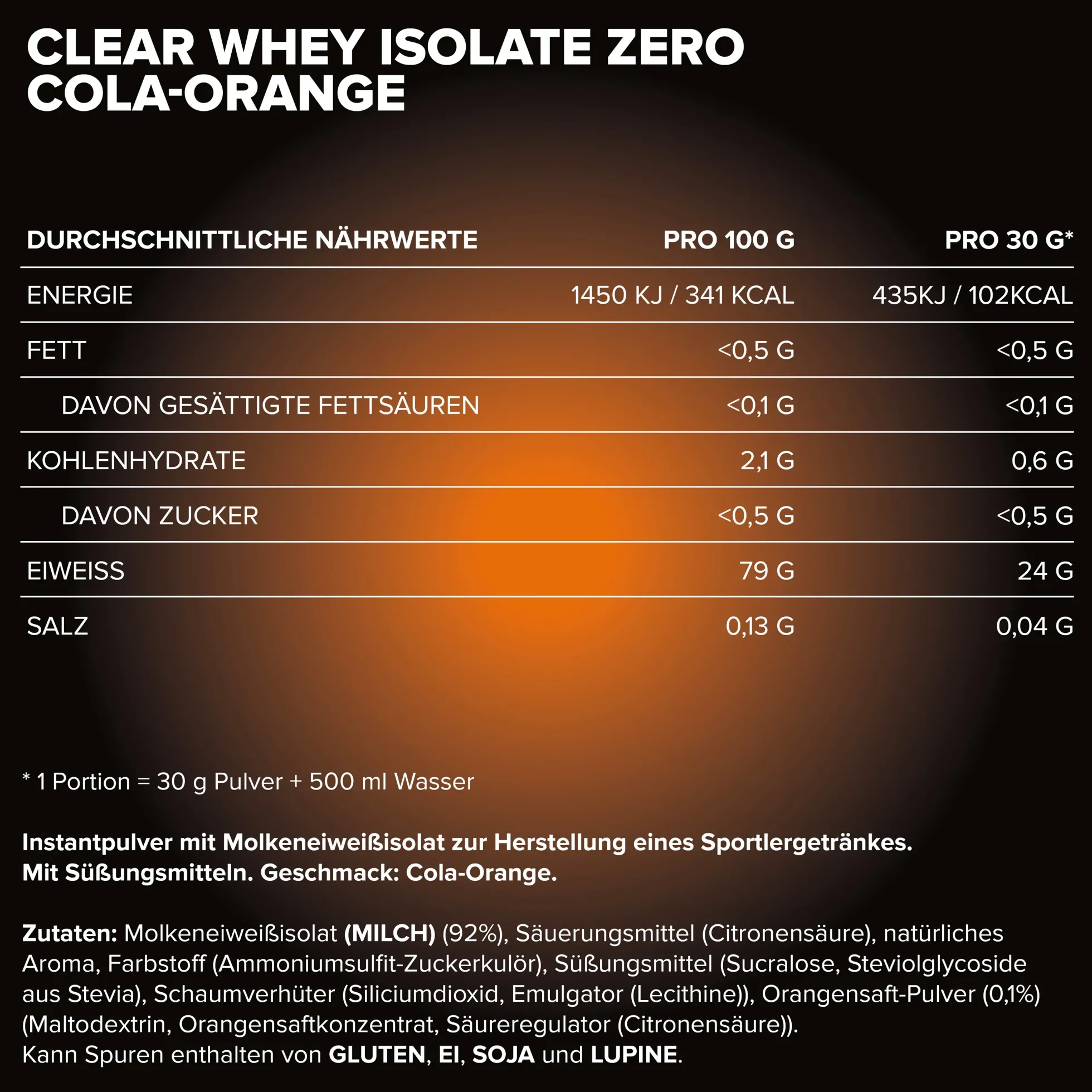 Clear Whey Isolate ZERO (400g)