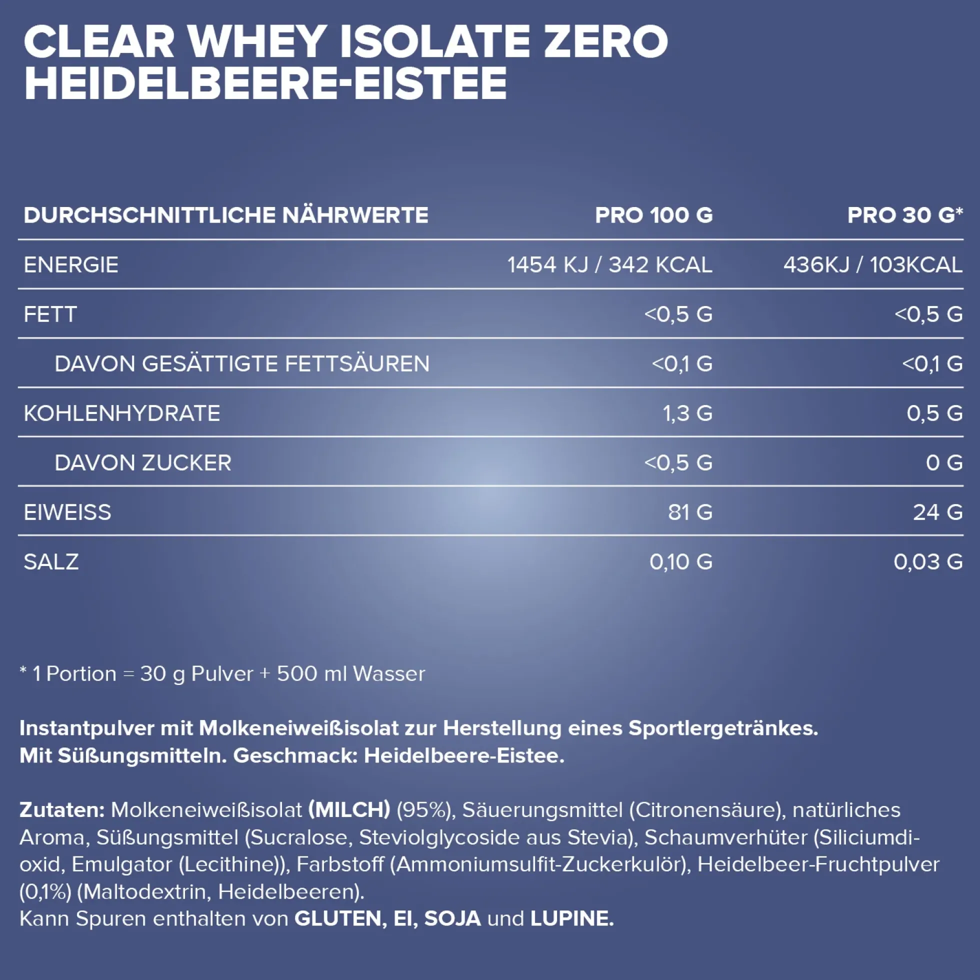 Clear Whey Isolate ZERO (400g)