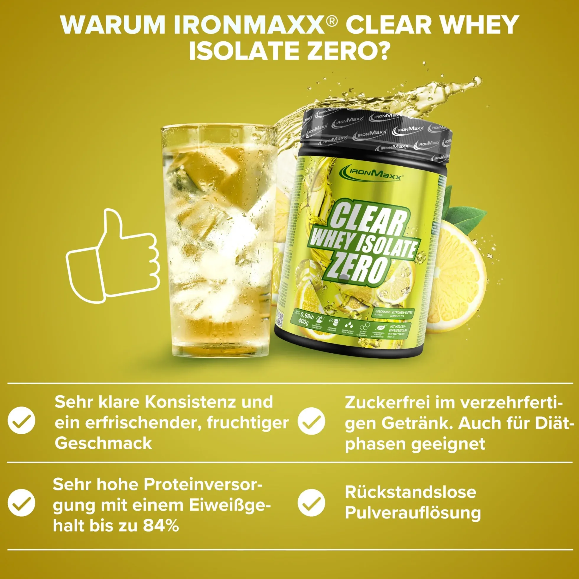 Clear Whey Isolate ZERO (400g)