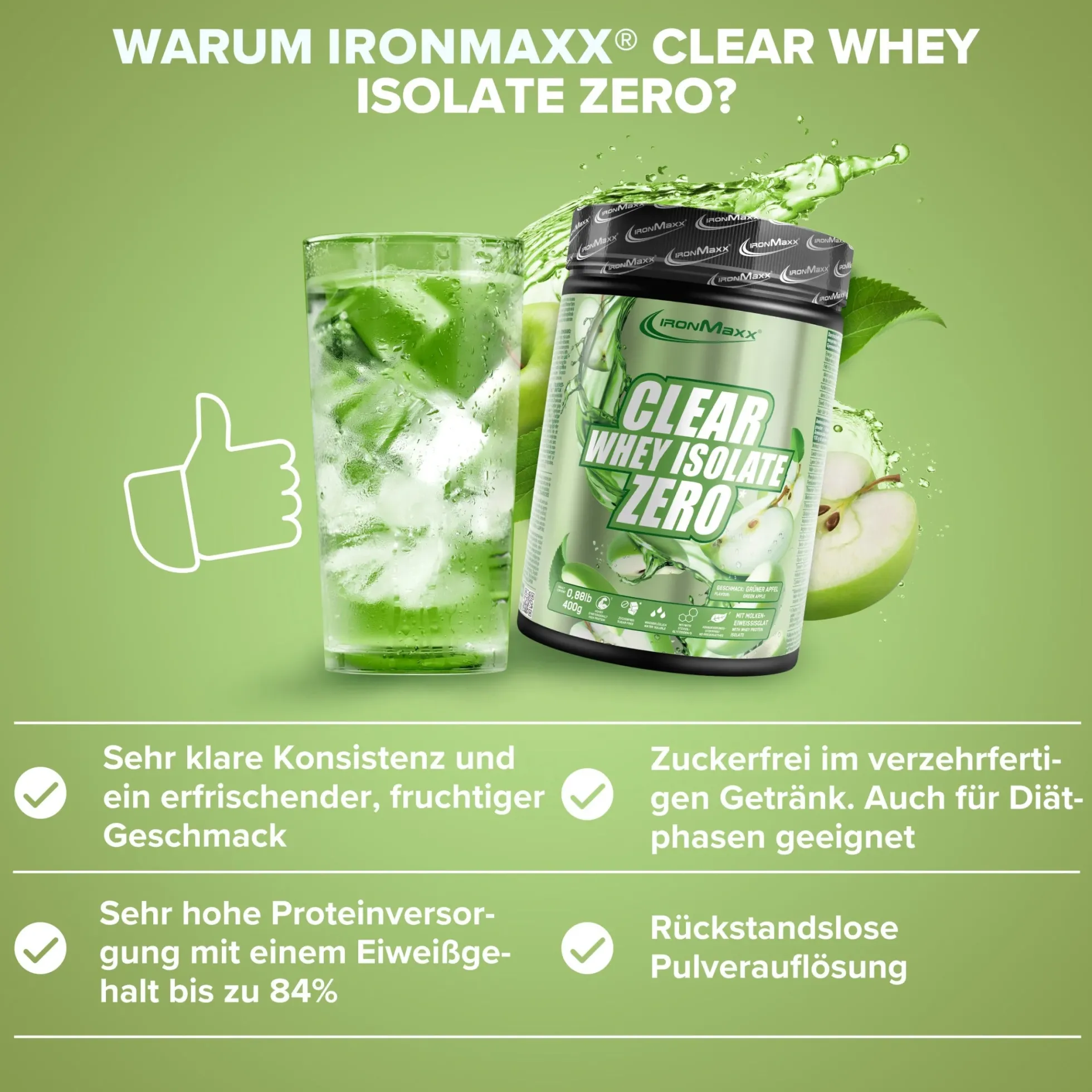 Clear Whey Isolate ZERO (400g)