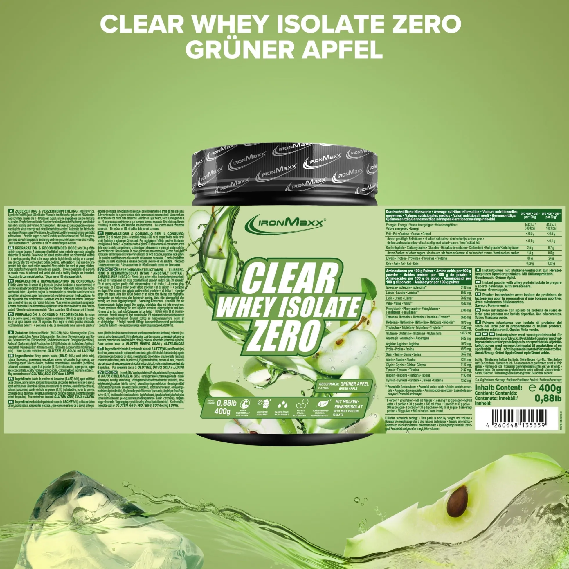 Clear Whey Isolate ZERO (400g)