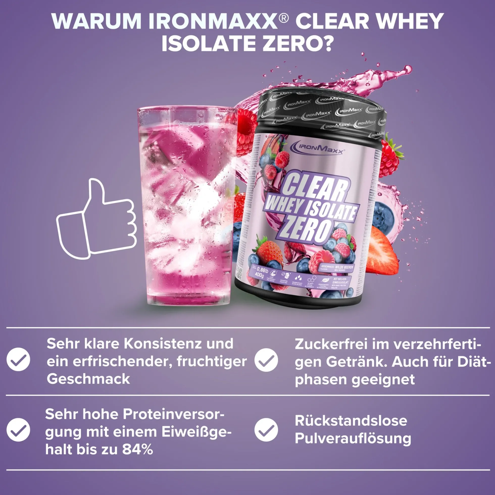 Clear Whey Isolate ZERO (400g)