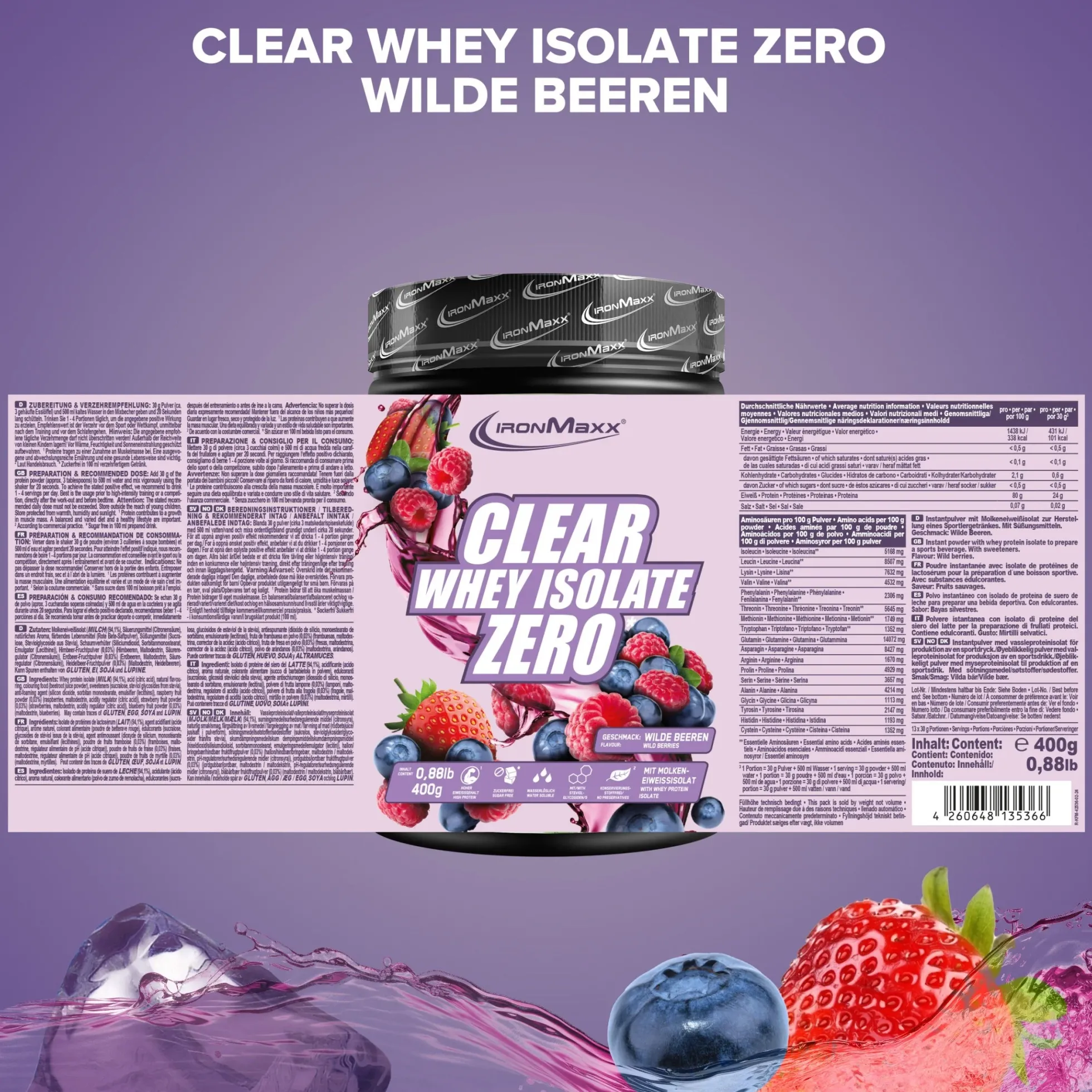 Clear Whey Isolate ZERO (400g)