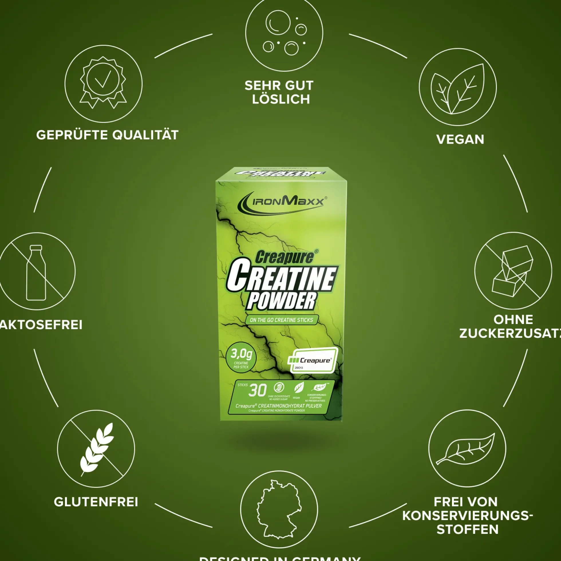 Creatine Creapure® Sticks (30x3,4g)