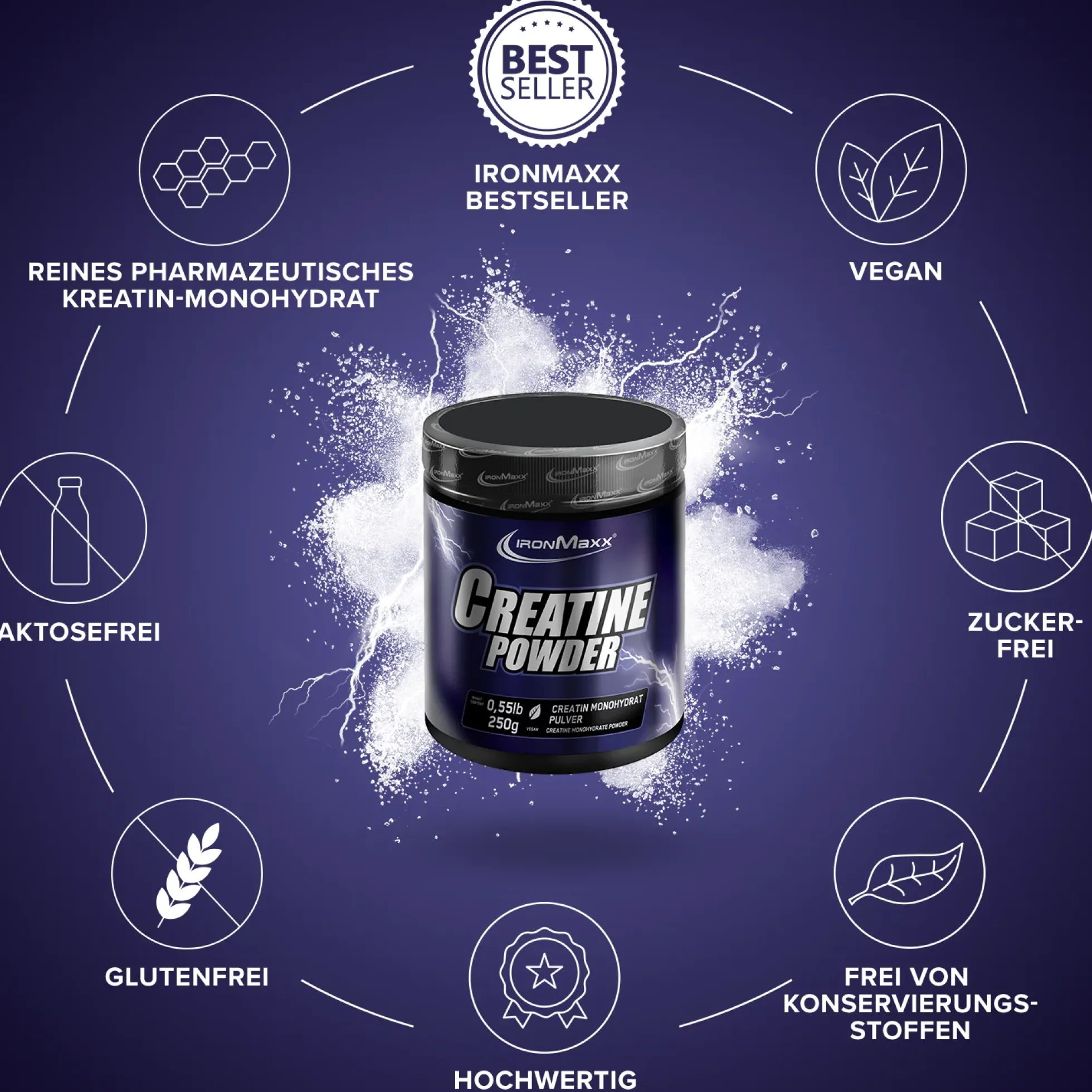 Creatine Powder Monohydrat (250g)