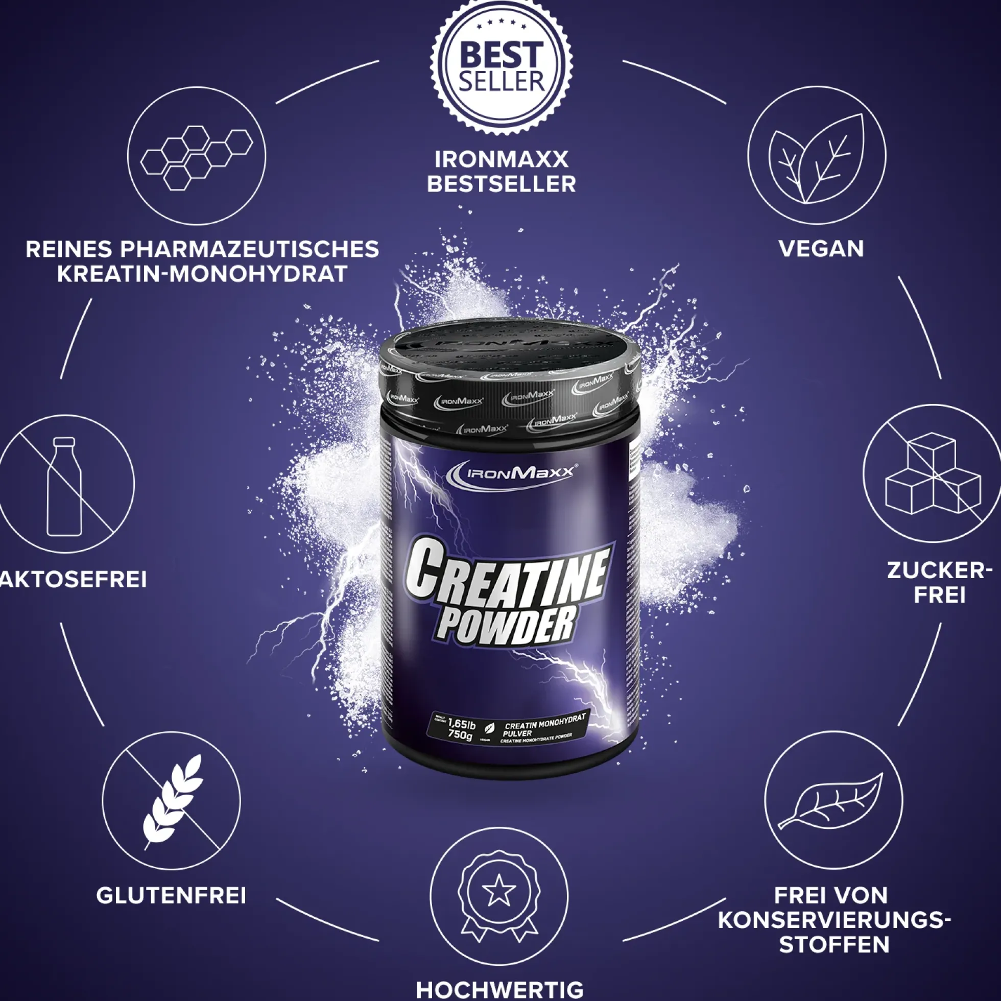 Creatine Powder Monohydrat (750g)