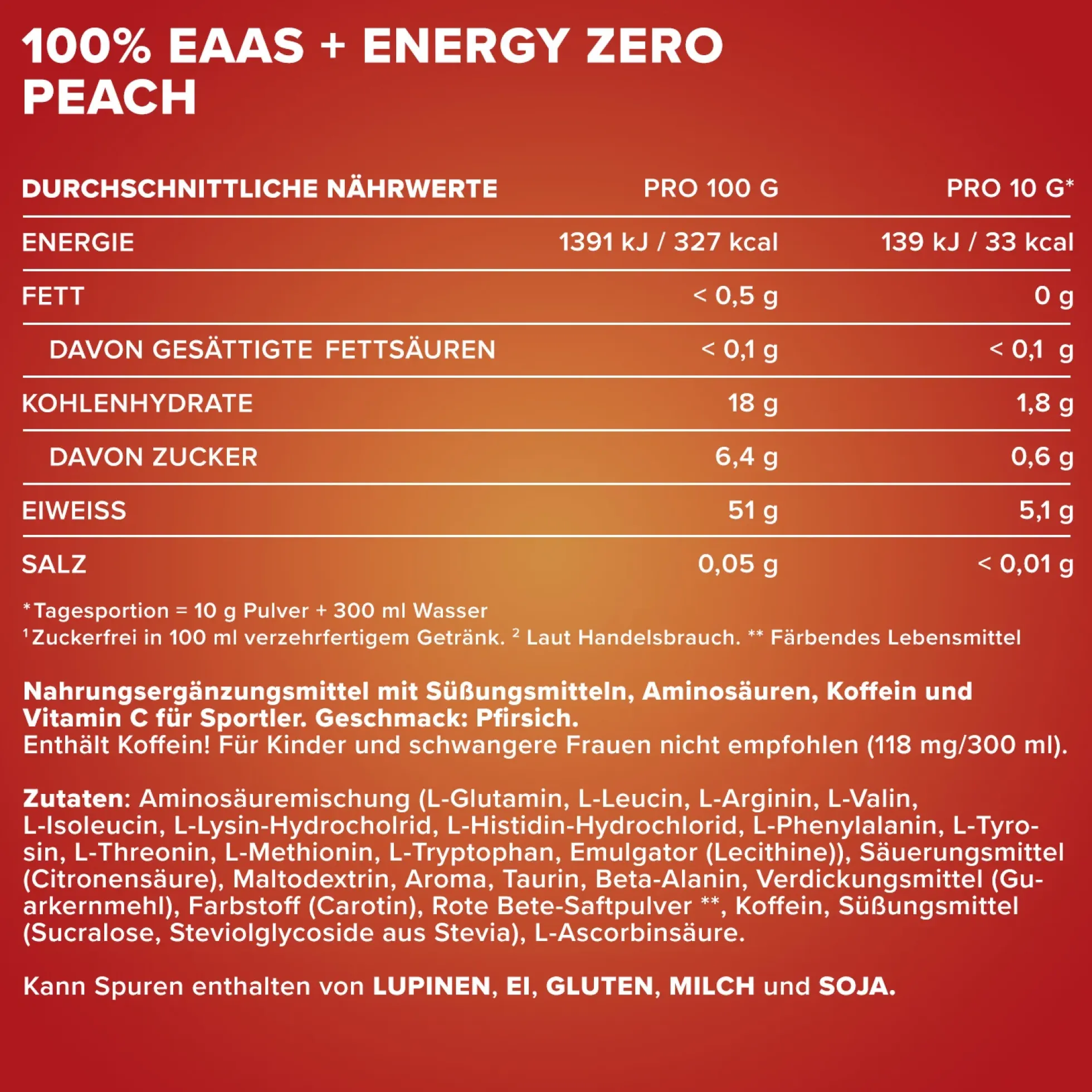 EAAs + Energy ZERO (500g)