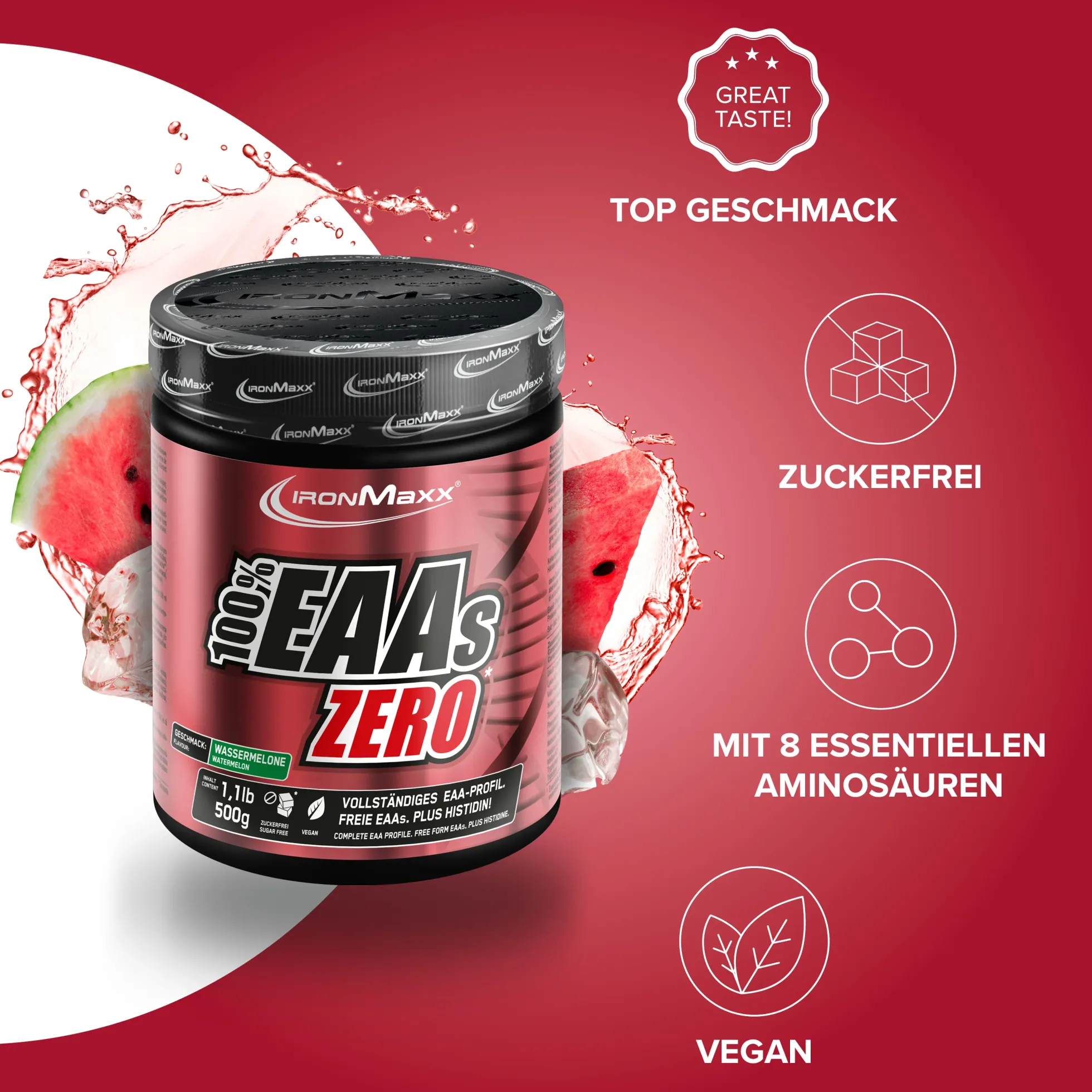 100% EAAs Zero (500g)