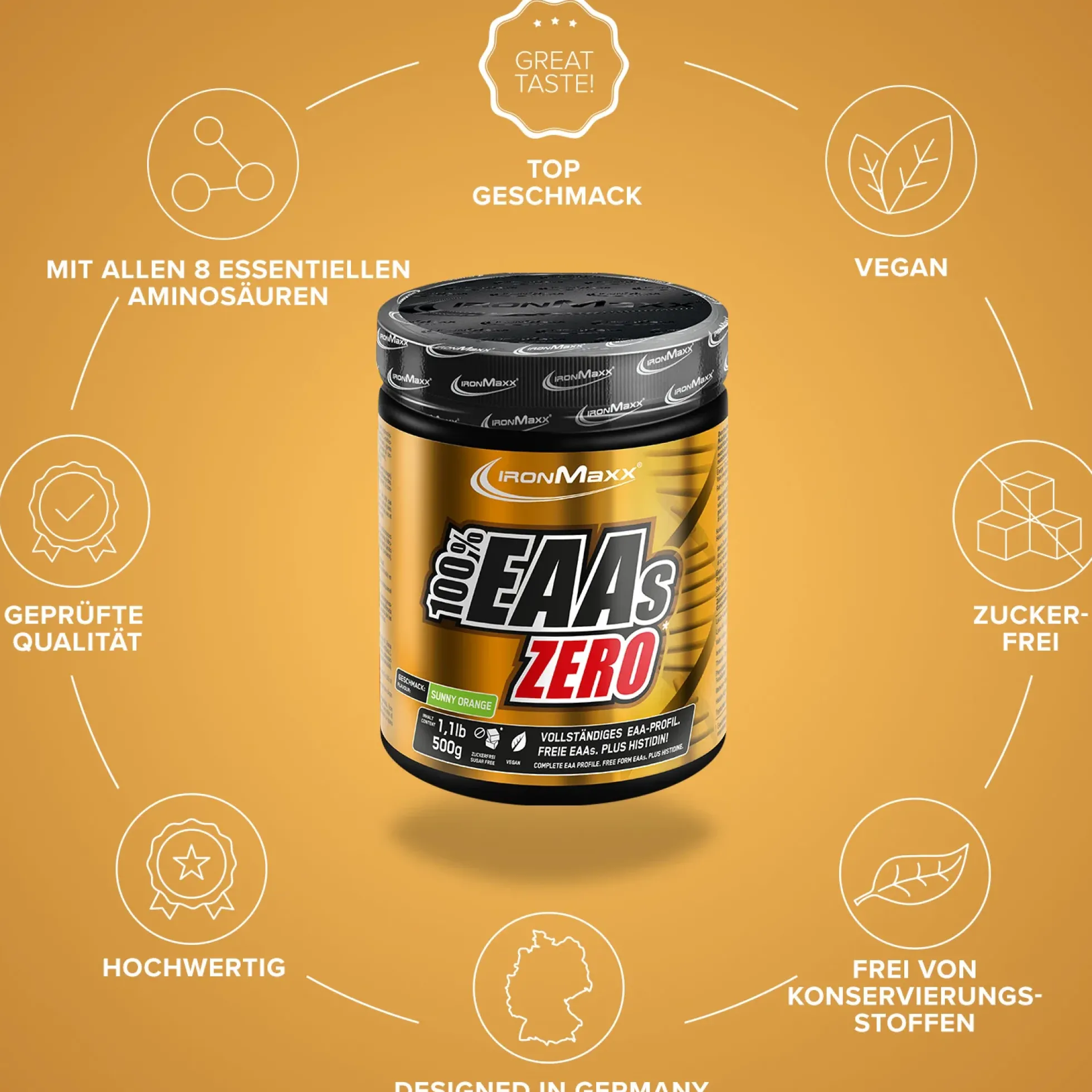 100% EAAs Zero (500g)