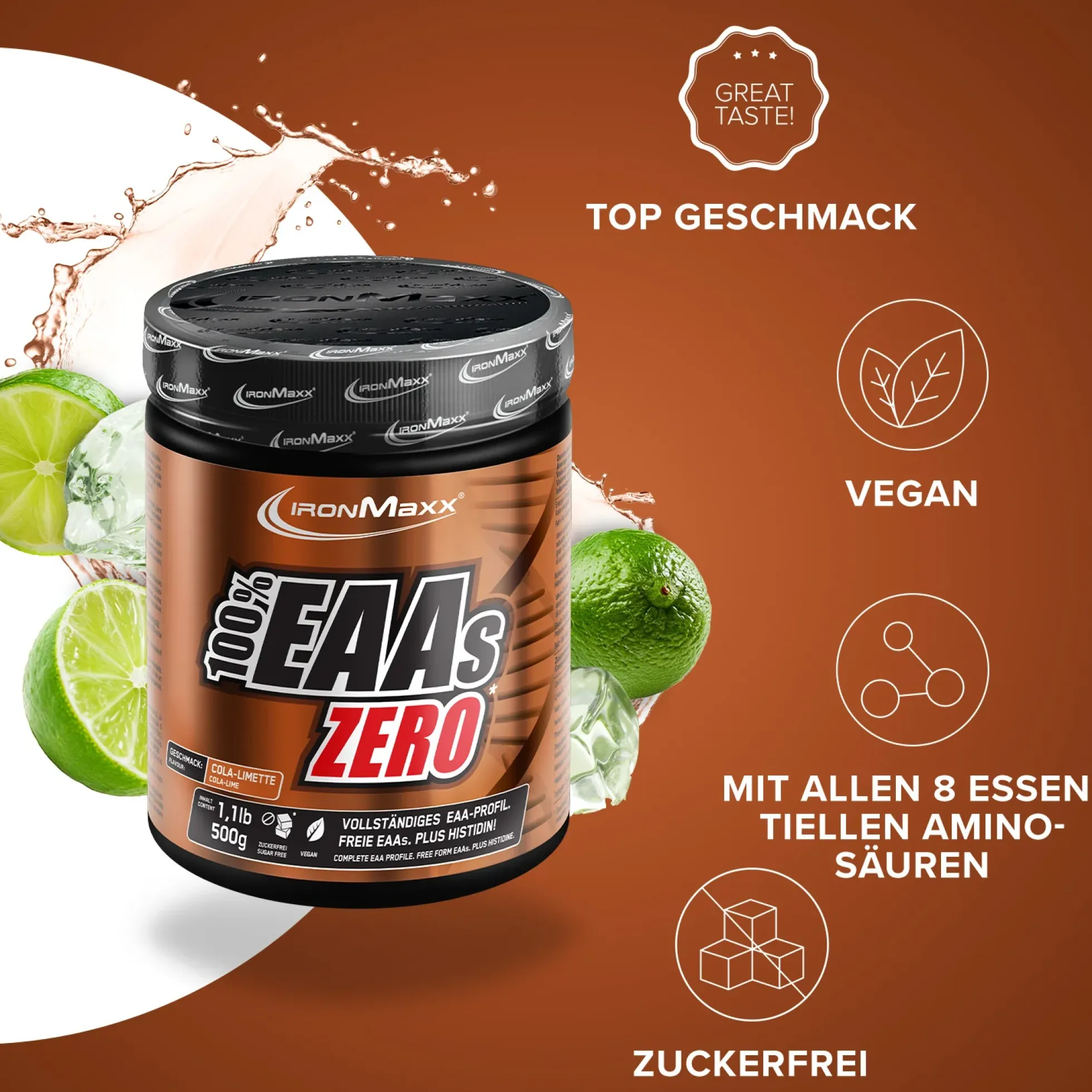 100% EAAs Zero (500g)