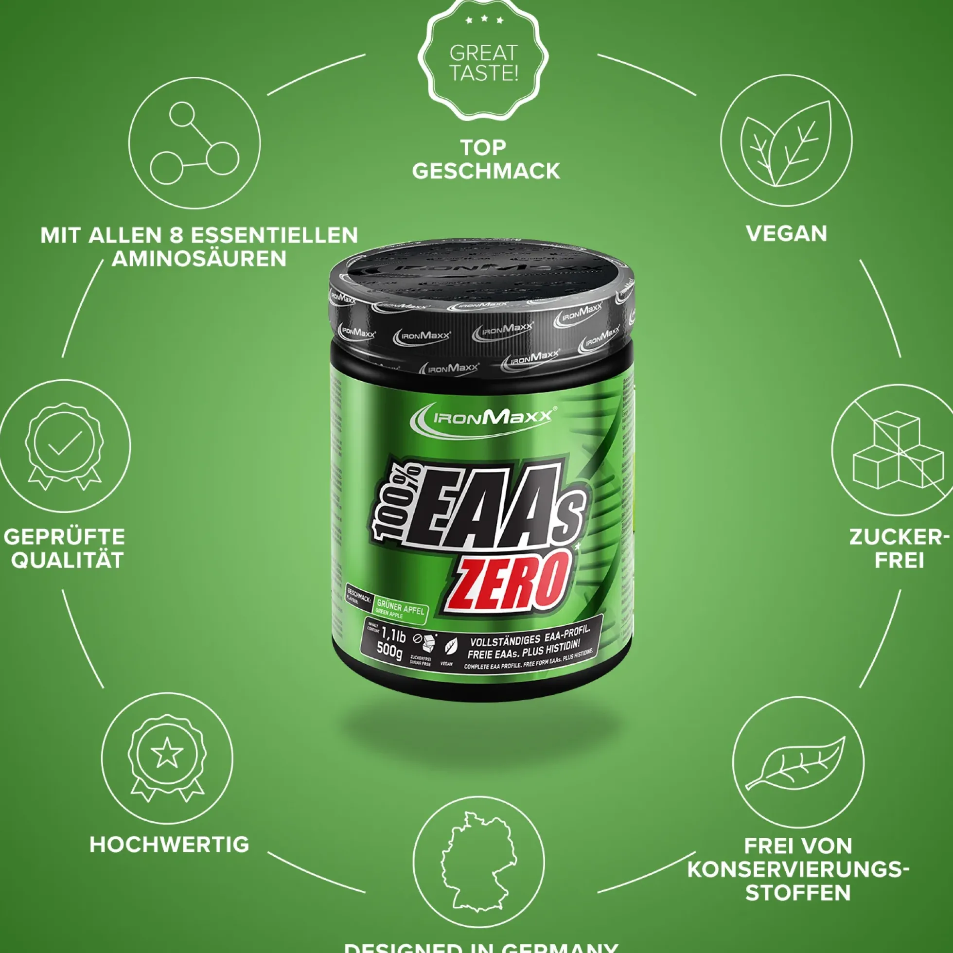 100% EAAs Zero (500g)