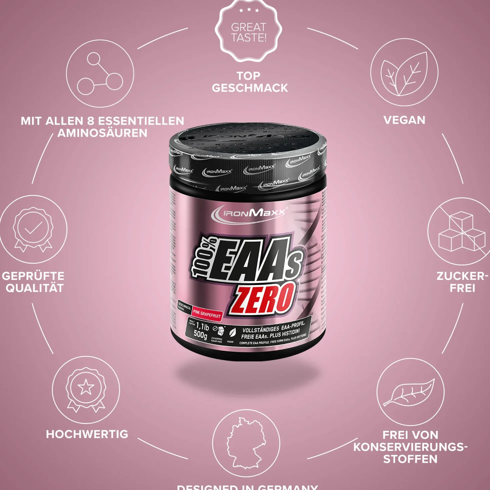 100% EAAs Zero (500g)