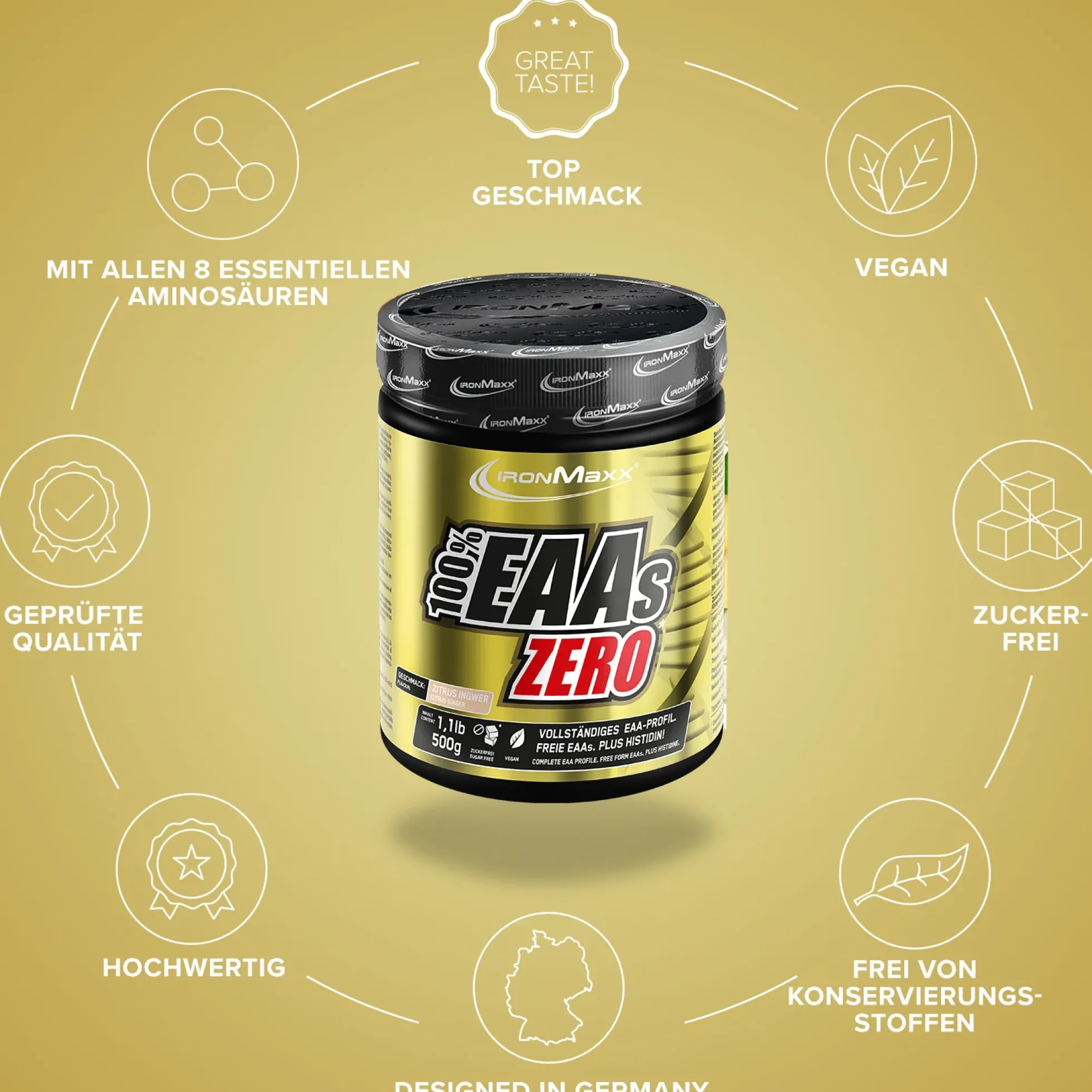 100% EAAs Zero (500g)