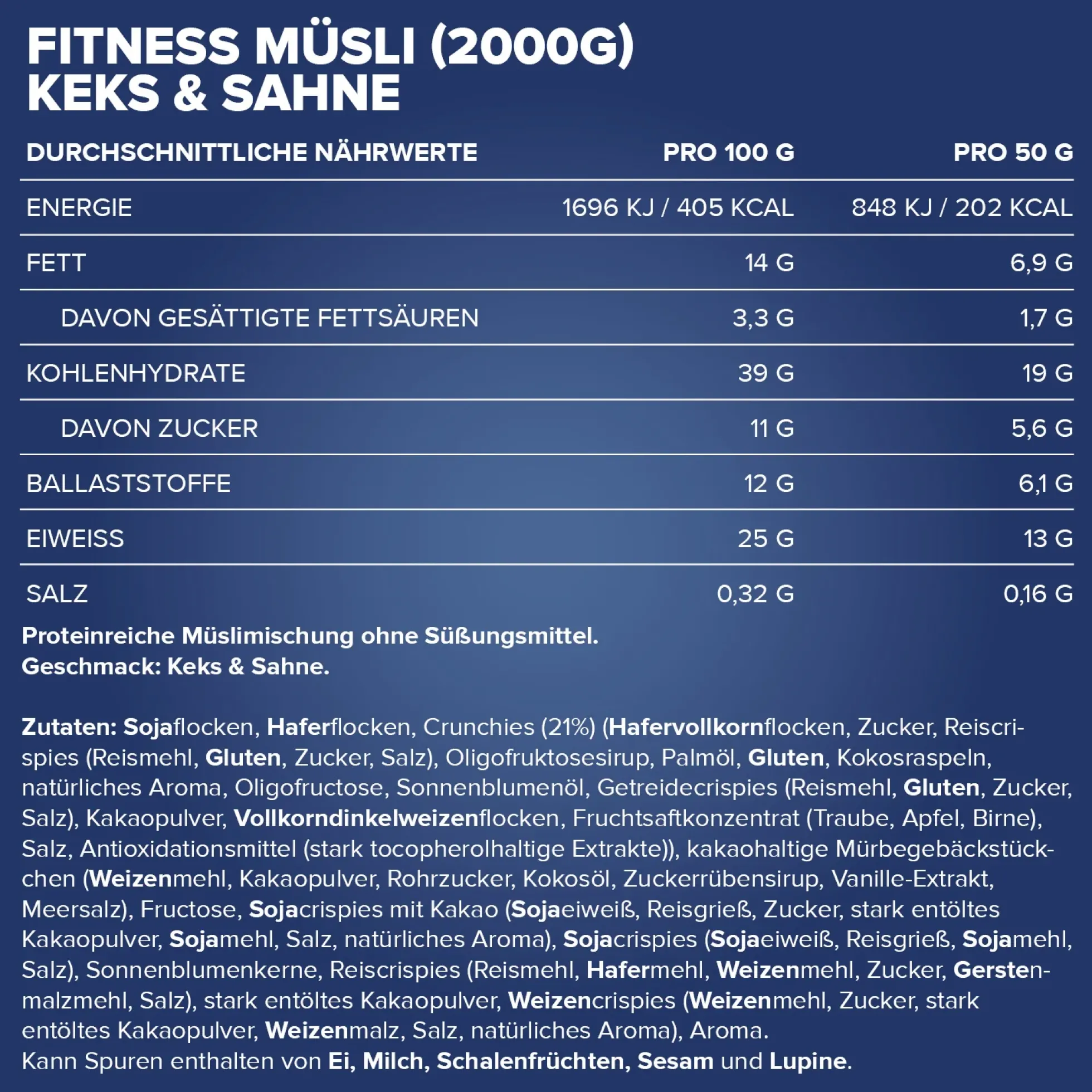 Fitness Müsli (2000g)
