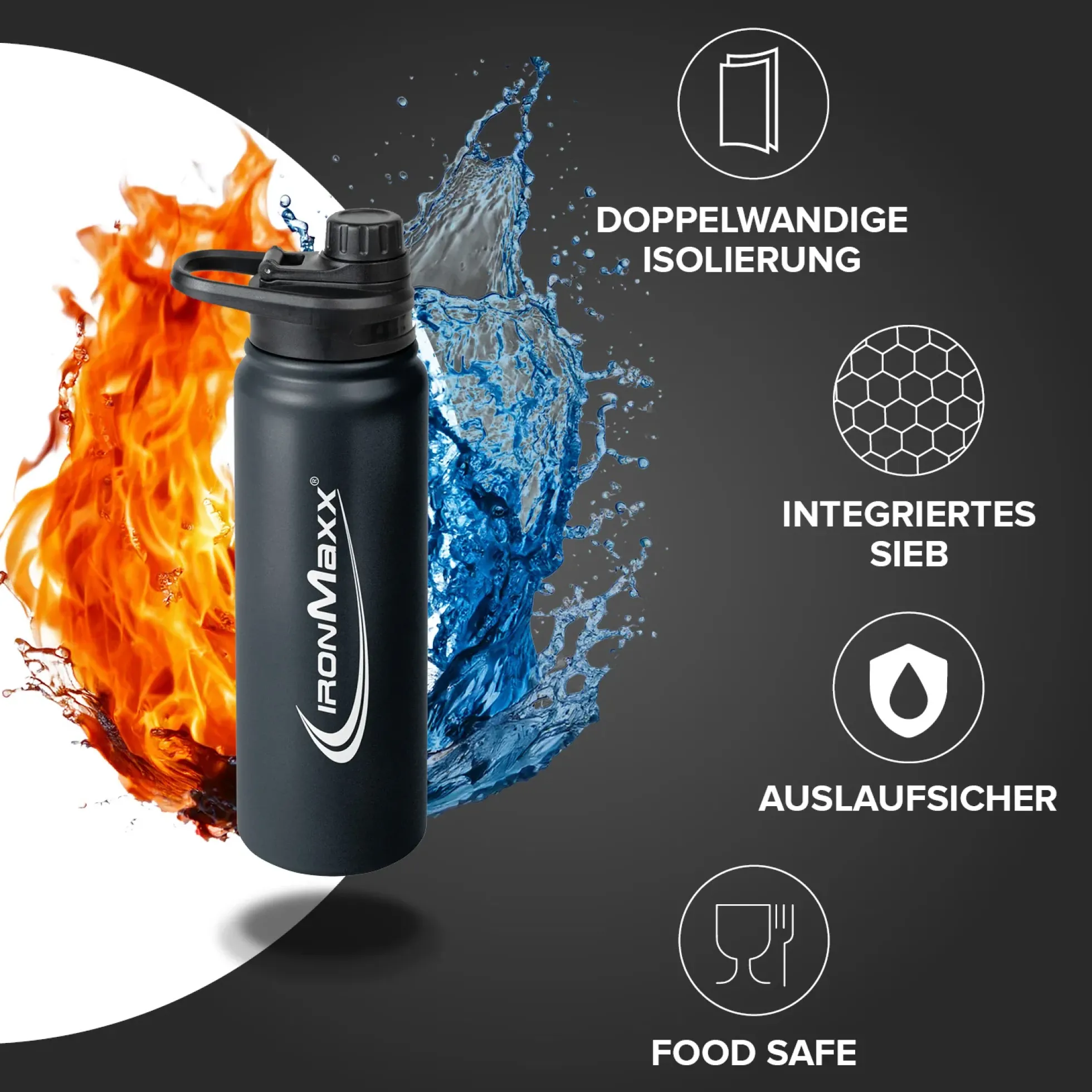 Hot & Cold Bottle Insulated Steel (800ml)