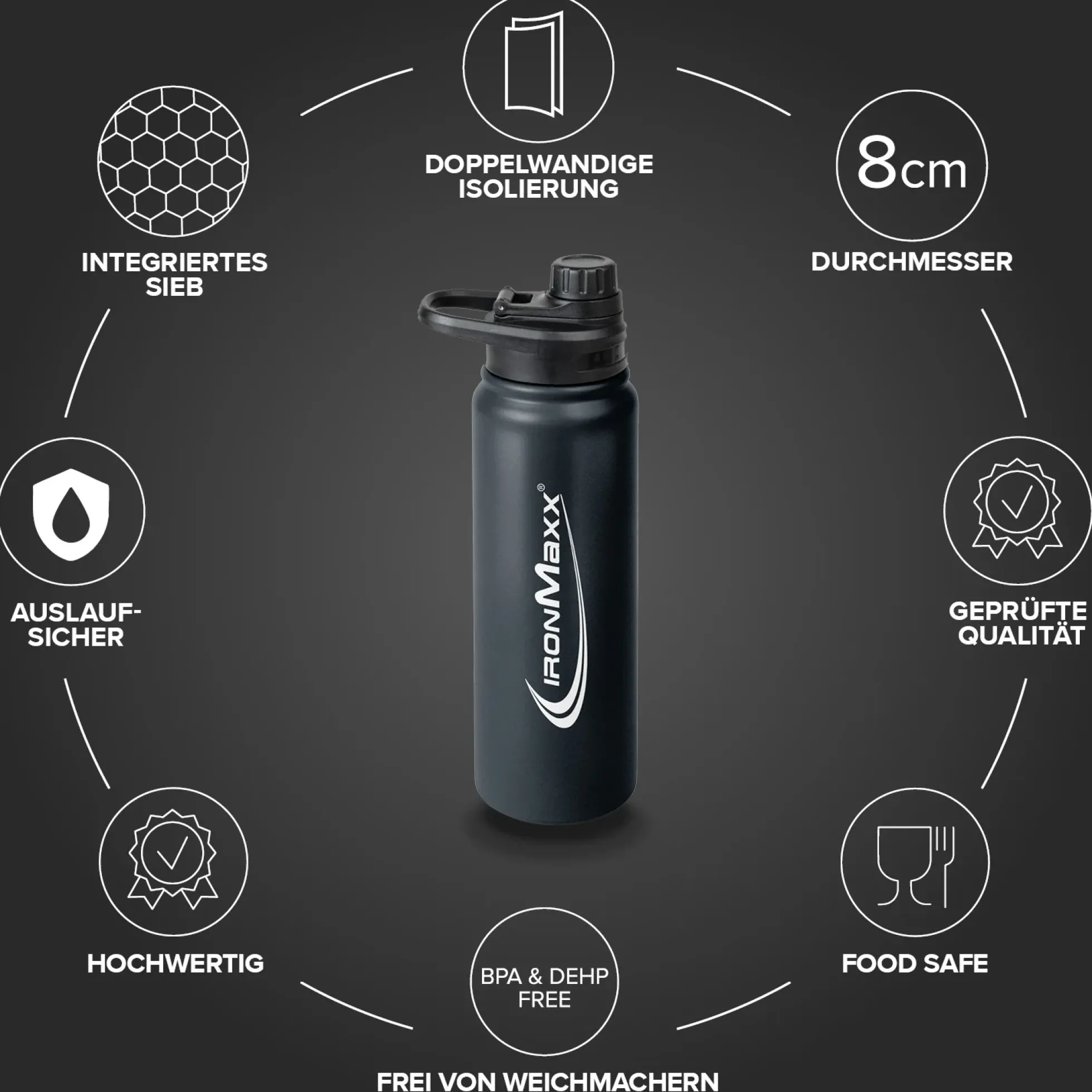 Hot & Cold Bottle Insulated Steel (800ml)