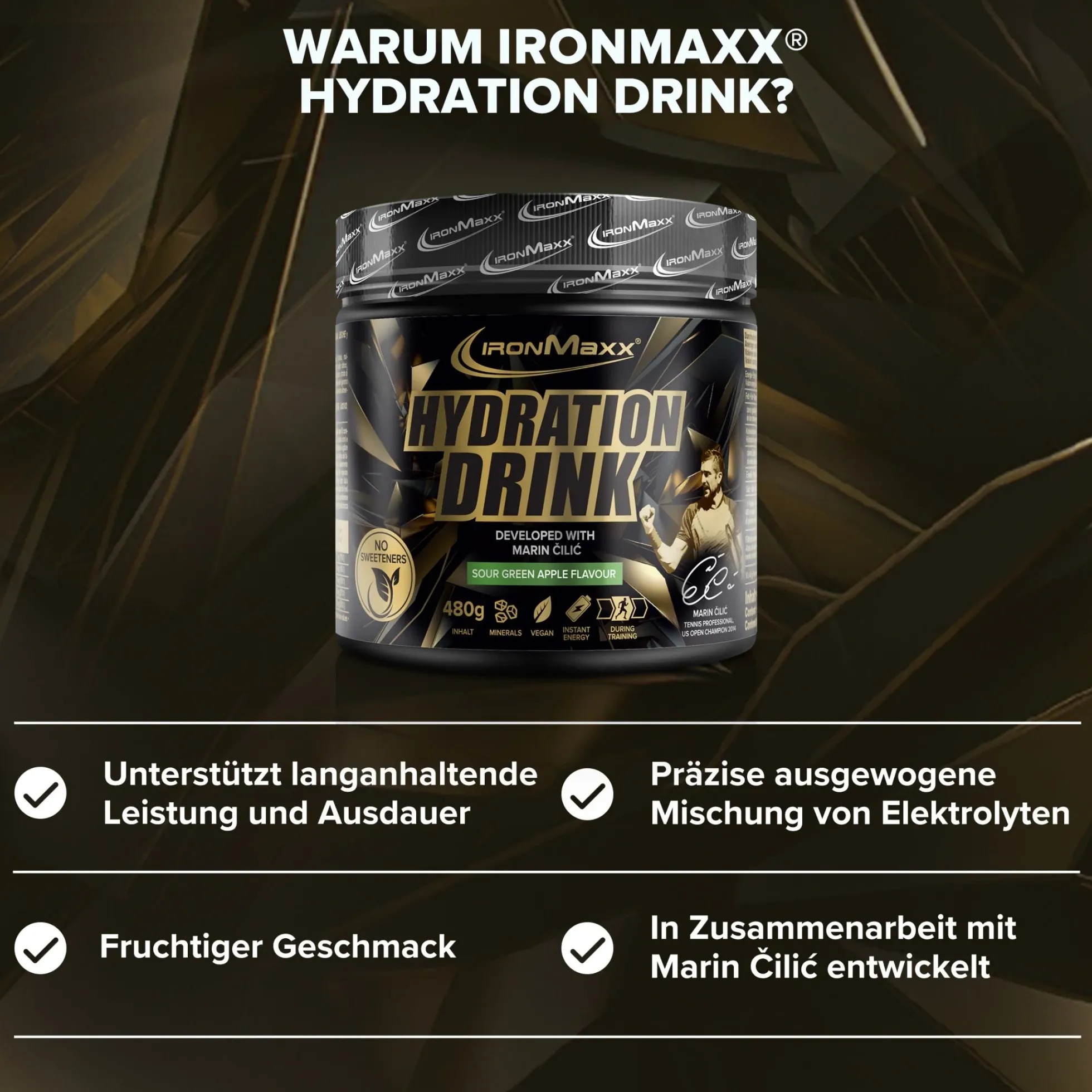 Hydration Drink Pulver Marin Čilić (480g)