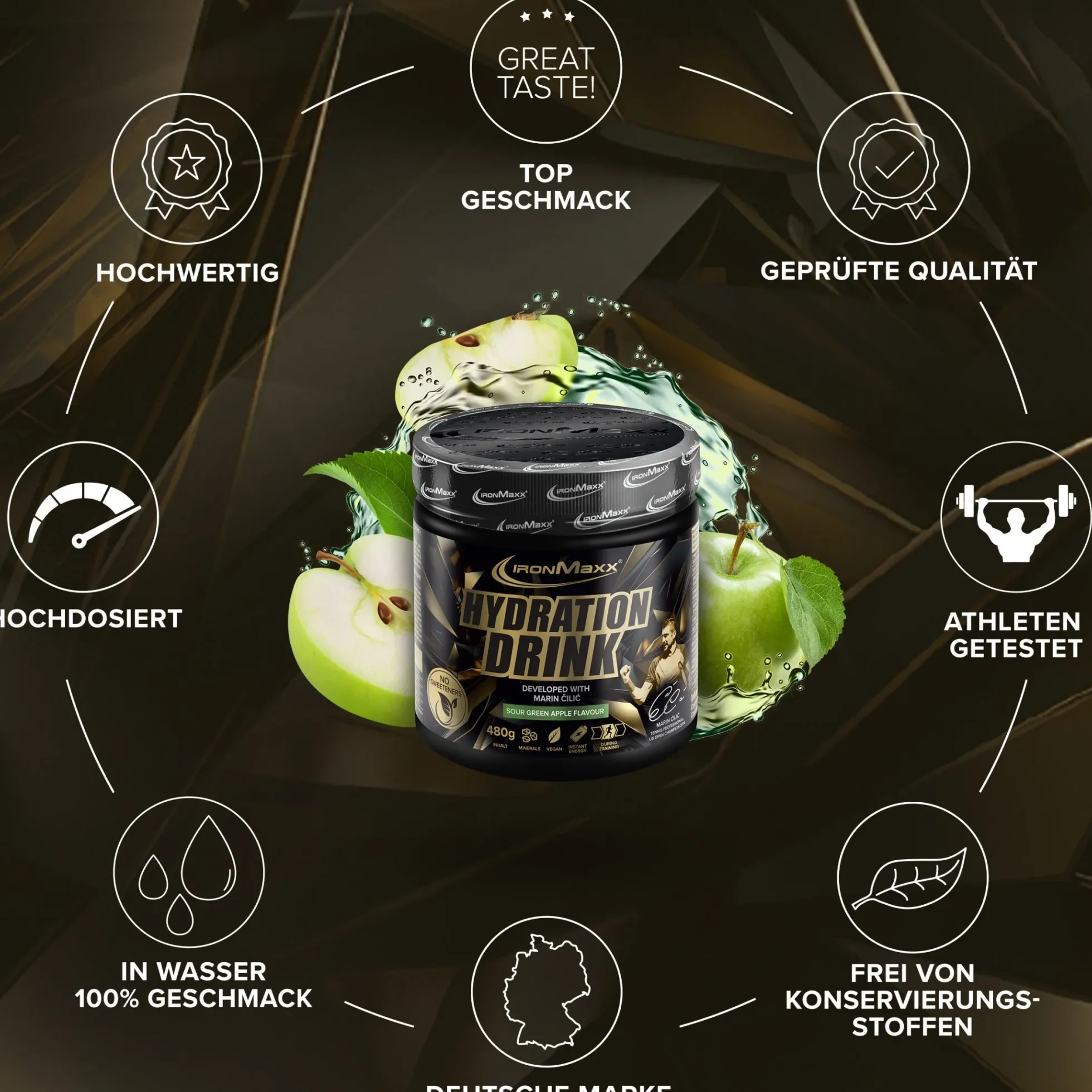 Hydration Drink Pulver Marin Čilić (480g)