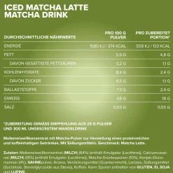 Iced Matcha Latte (400g)