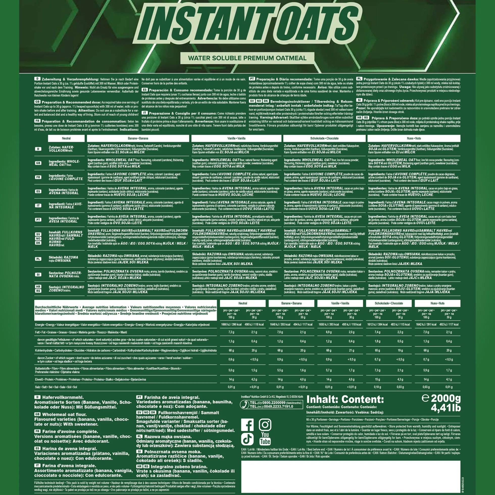 Instant Oats (2000g)