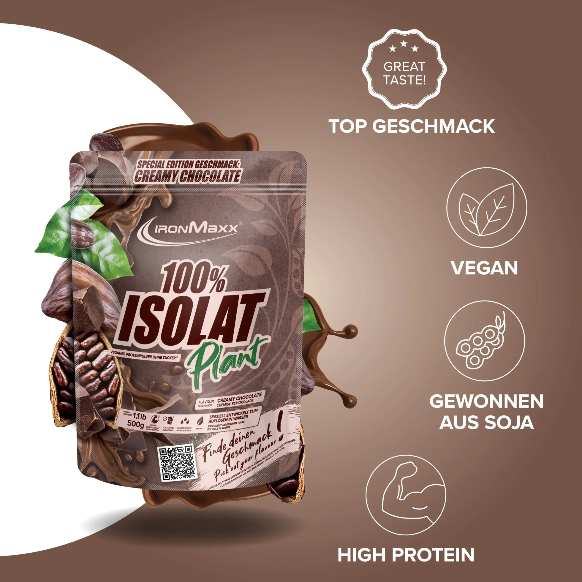 100% Isolat Plant (500g)