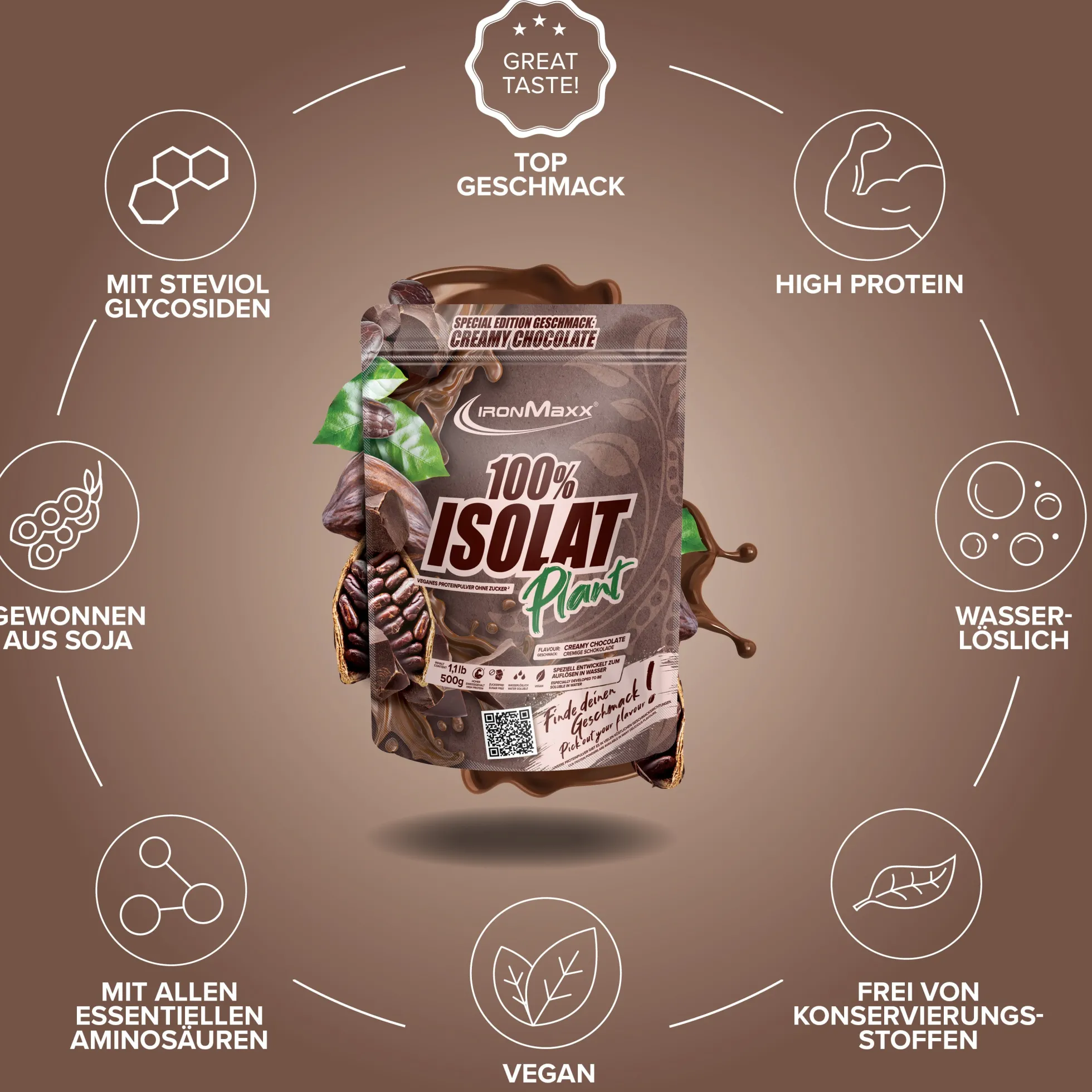 100% Isolat Plant (500g)