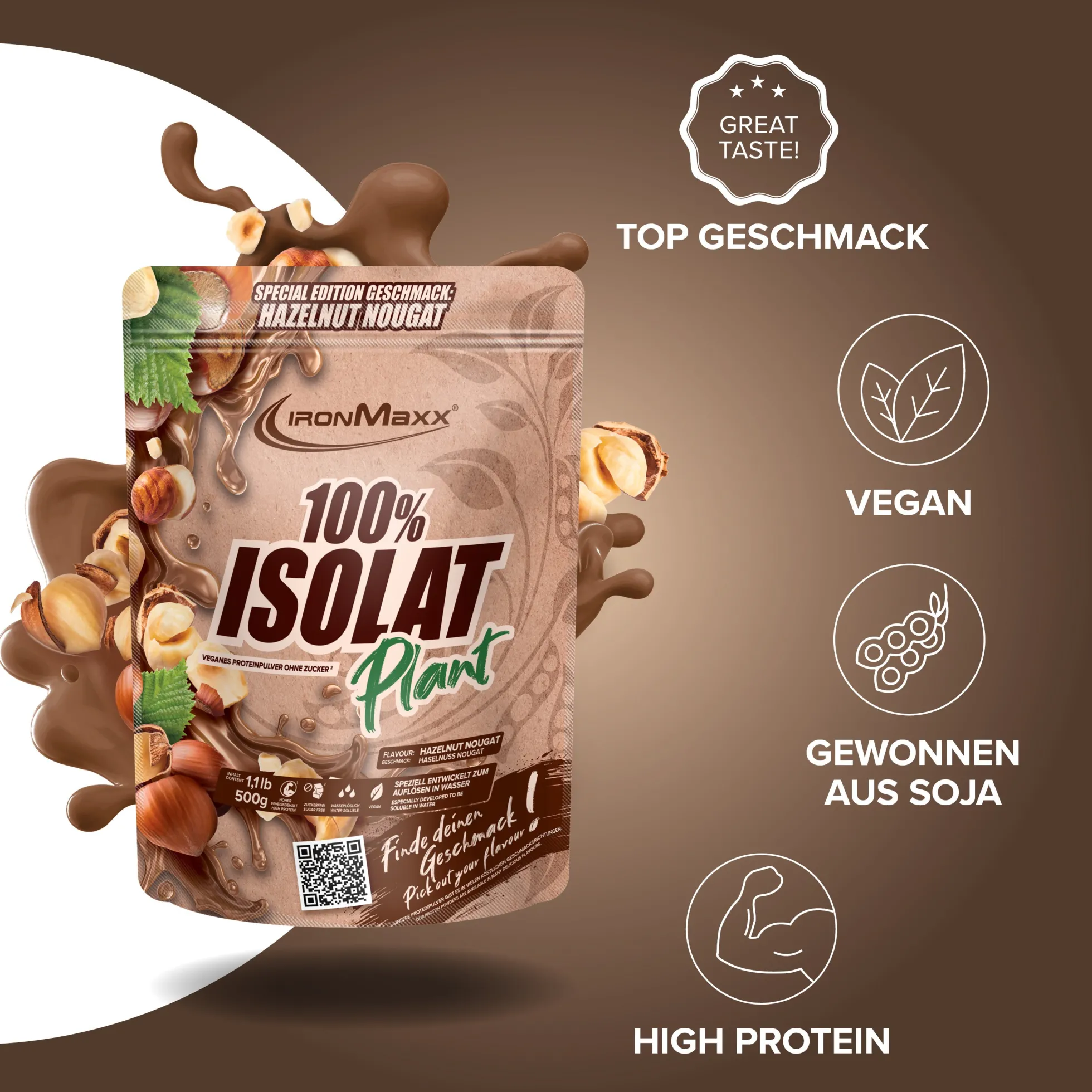 100% Isolat Plant (500g)