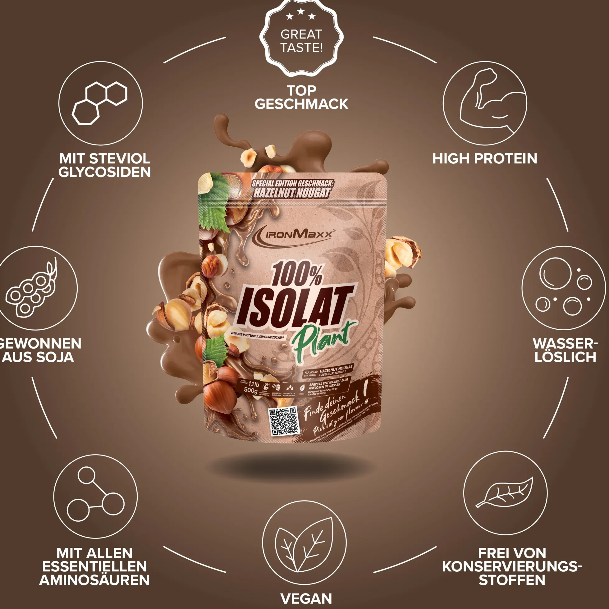 100% Isolat Plant (500g)