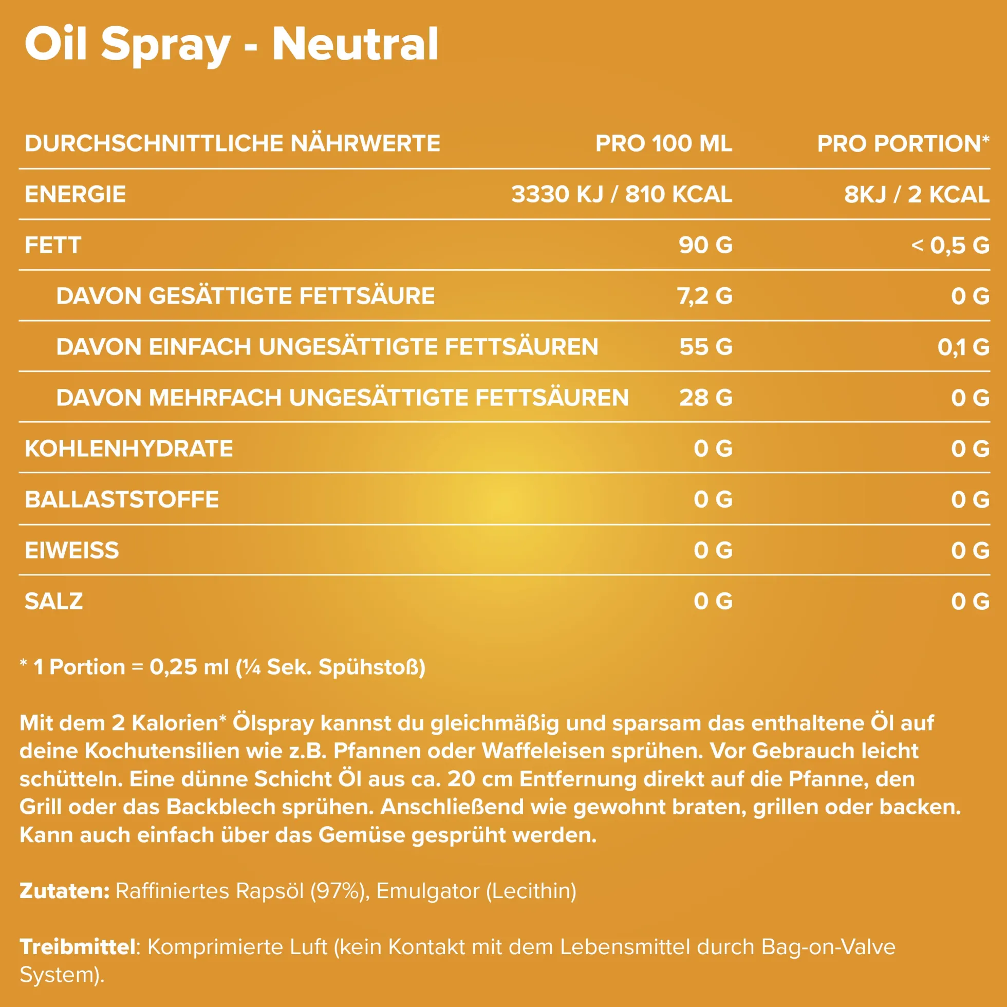 2 kcal Oil Spray (200ml)