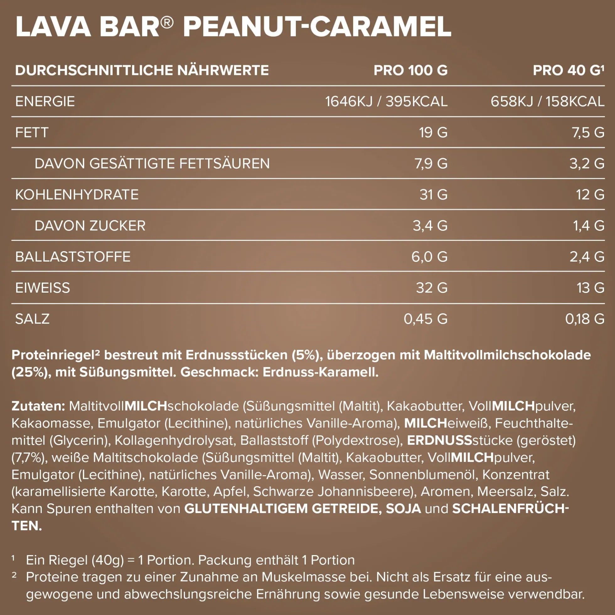 Lava Bar Protein Riegel (40g)