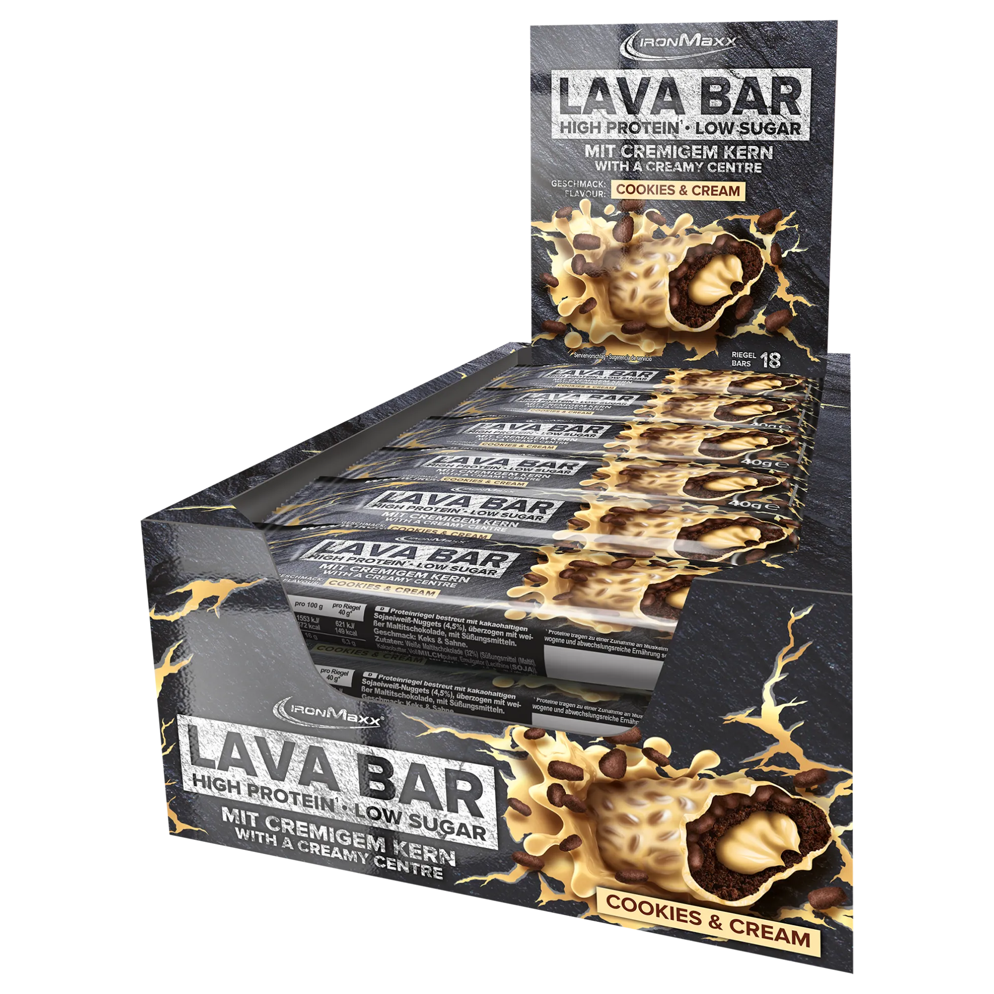 Lava Bar Protein Riegel (18x40g)
