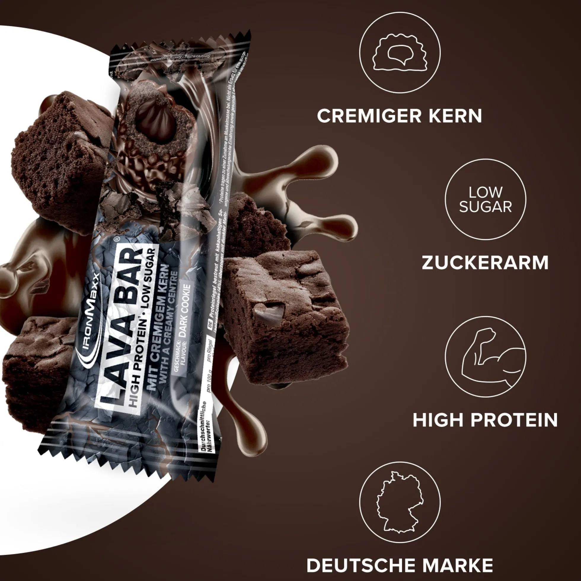 Lava Bar Protein Riegel (18x40g)