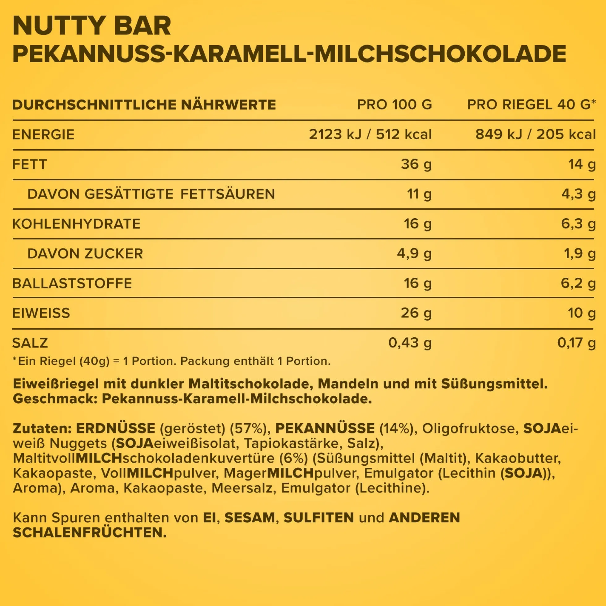 Nutty Bar (12x40g)
