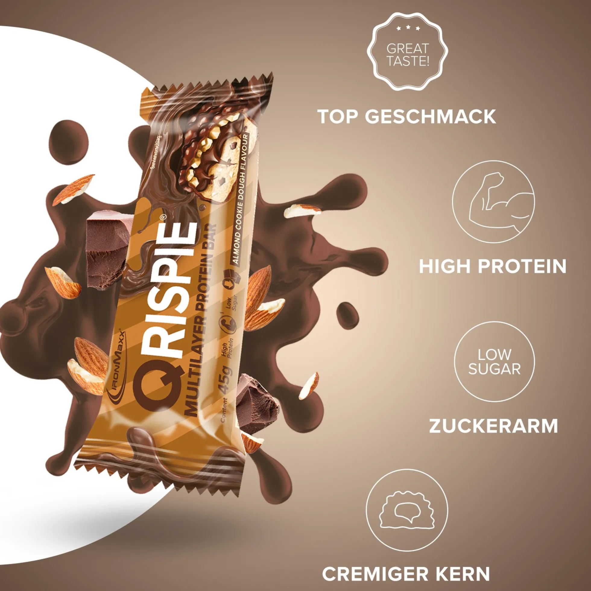 Qrispie Protein Riegel (16x45g)