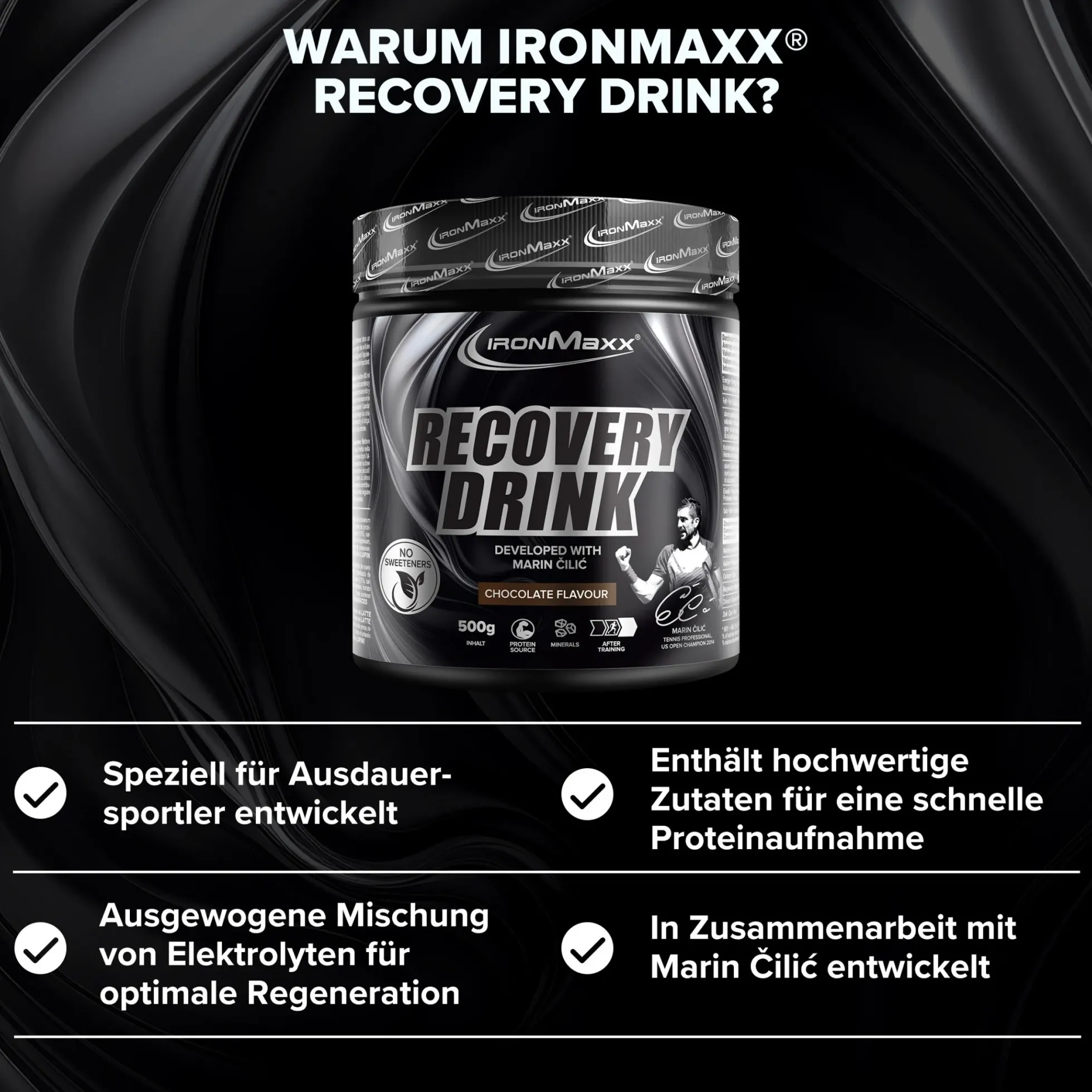 Recovery Drink Pulver by Marin Cilic (500g)