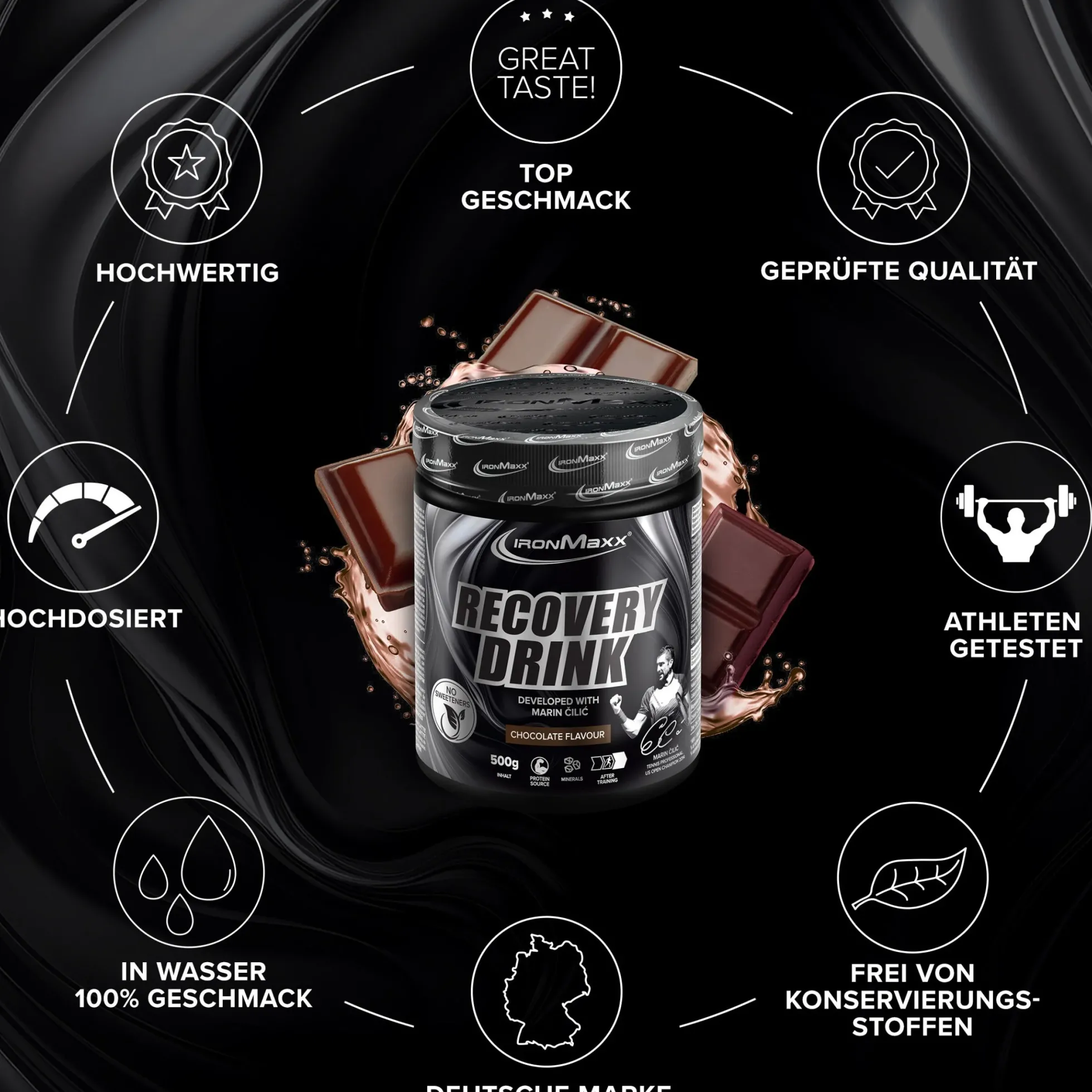 Recovery Drink Pulver by Marin Cilic (500g)
