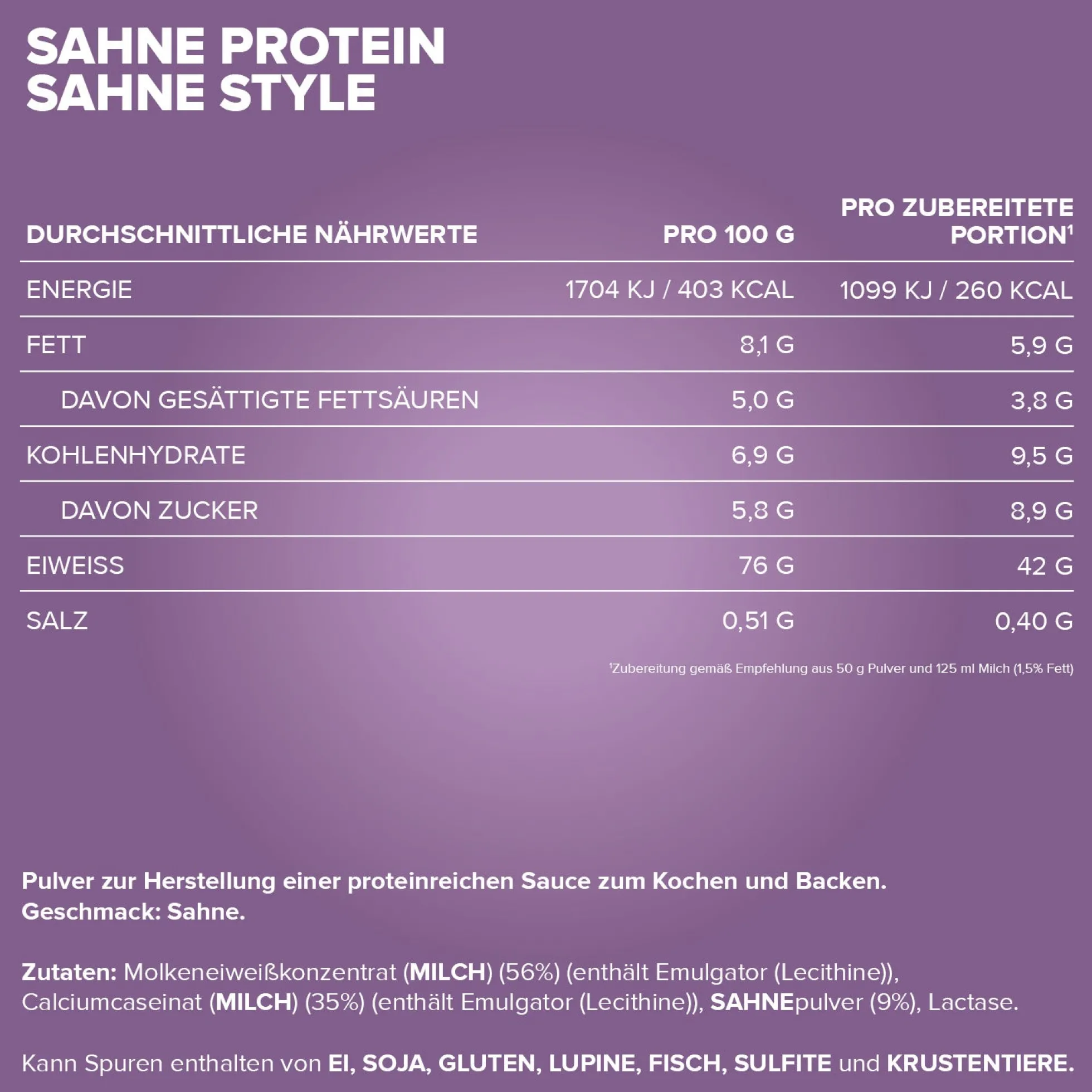 Sahne Protein (500g)