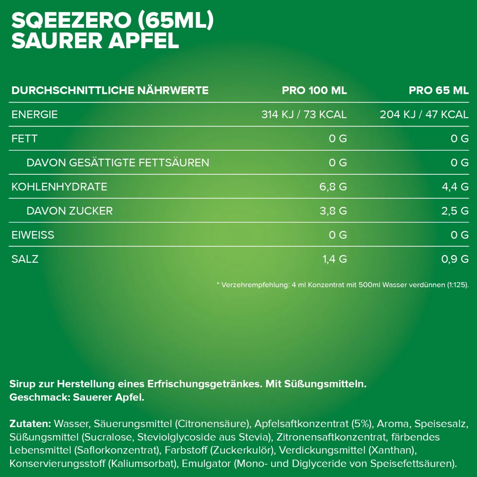 SqueeZero (65ml)