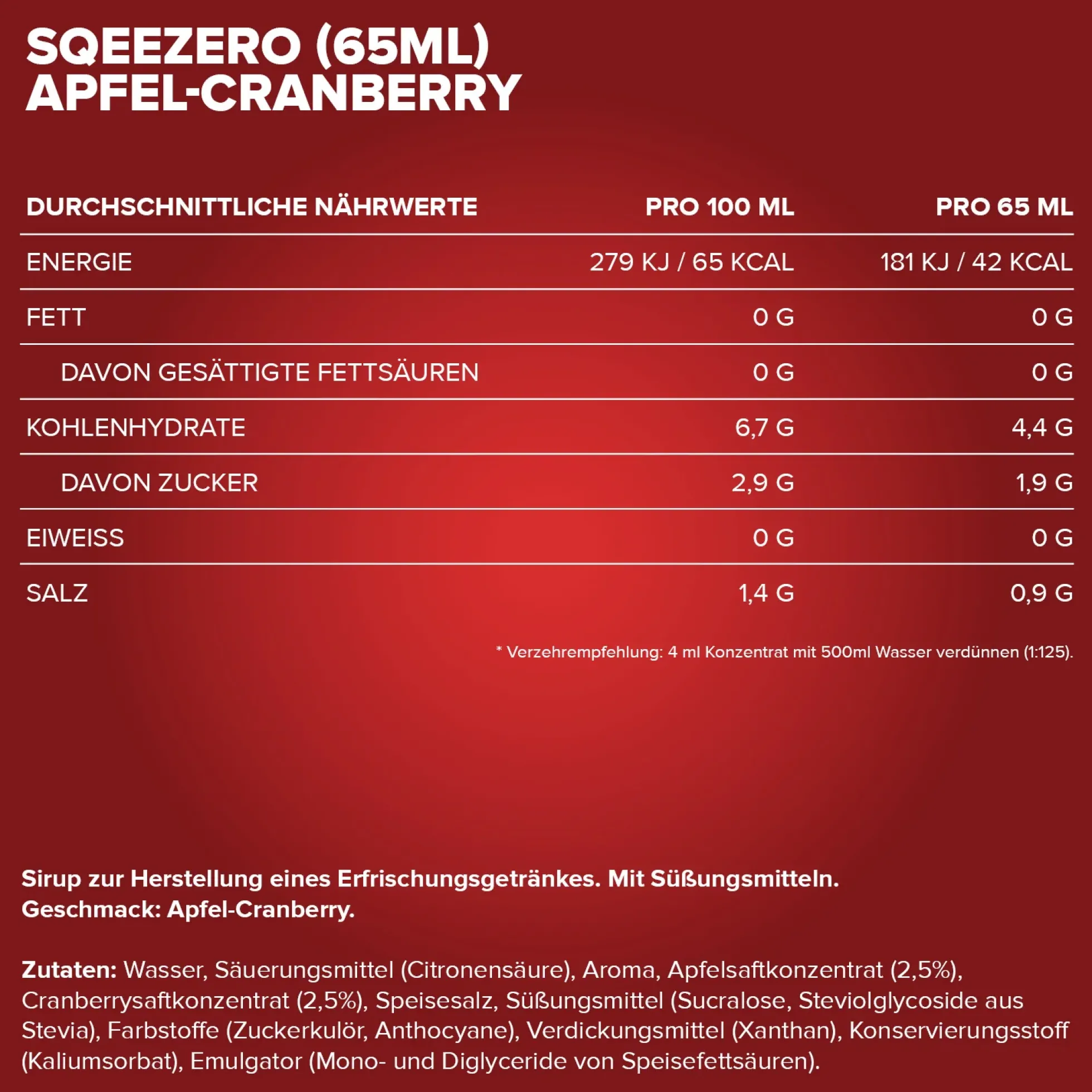 SqueeZero (65ml)