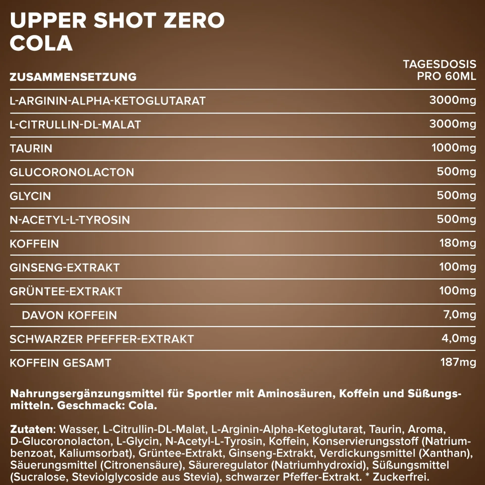Upper Shot ZERO (60ml)