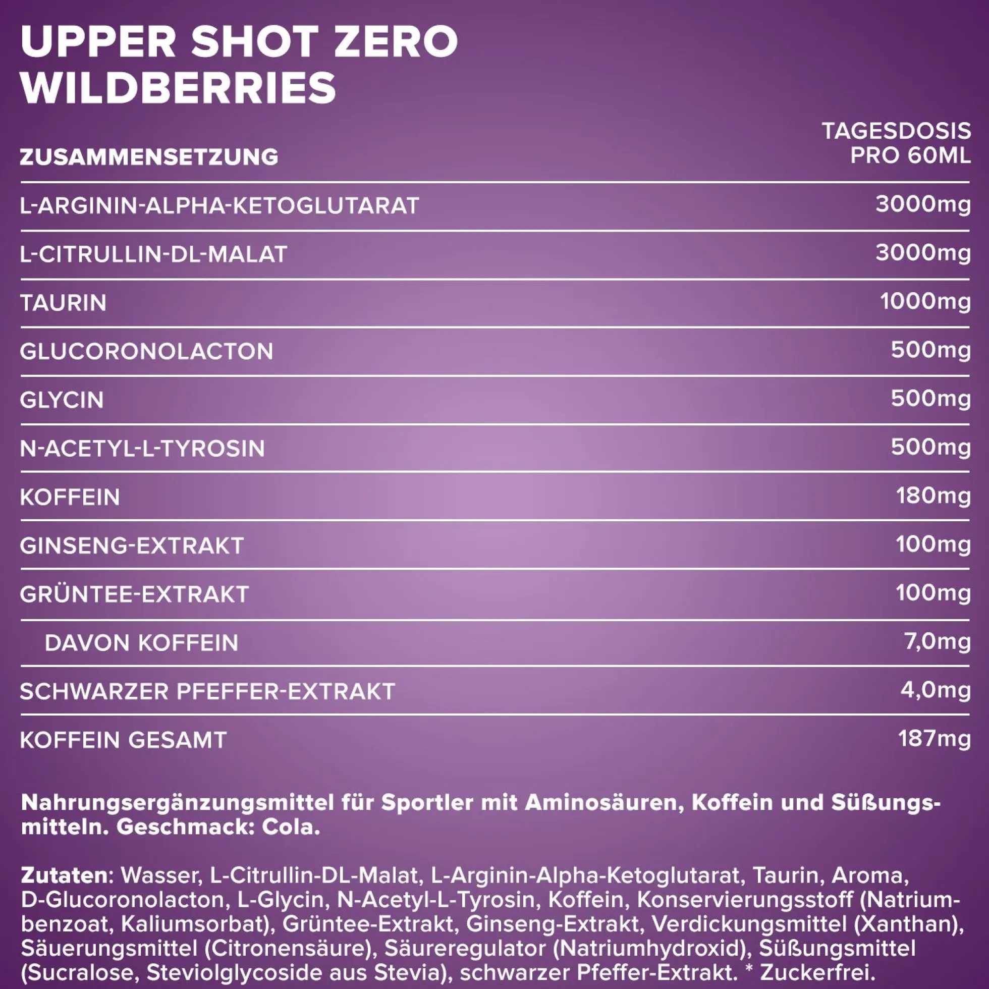 Upper Shot ZERO (60ml)