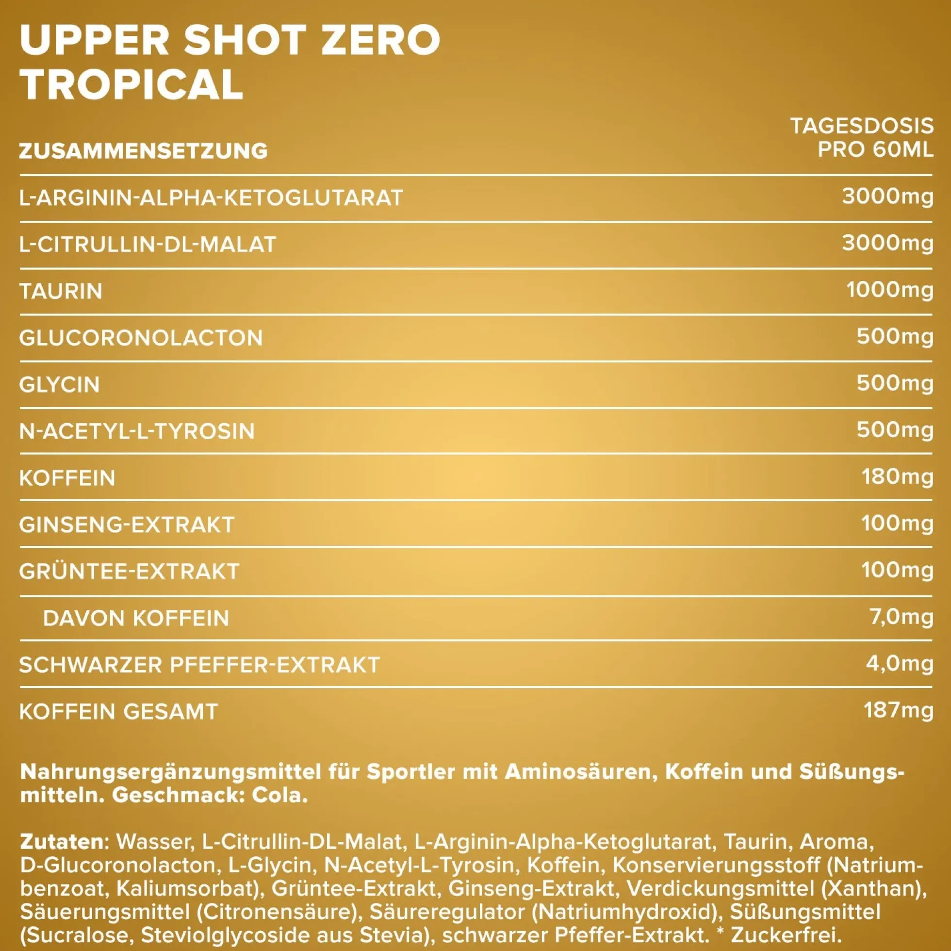 Upper Shot ZERO (60ml)