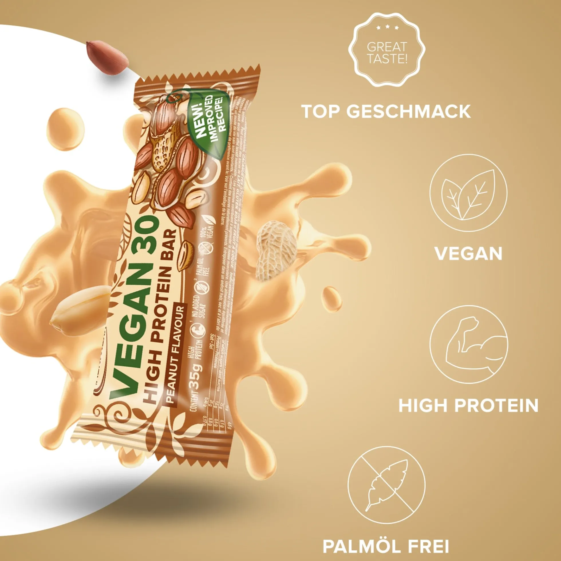 Vegan 30 Protein Riegel (24x35g)