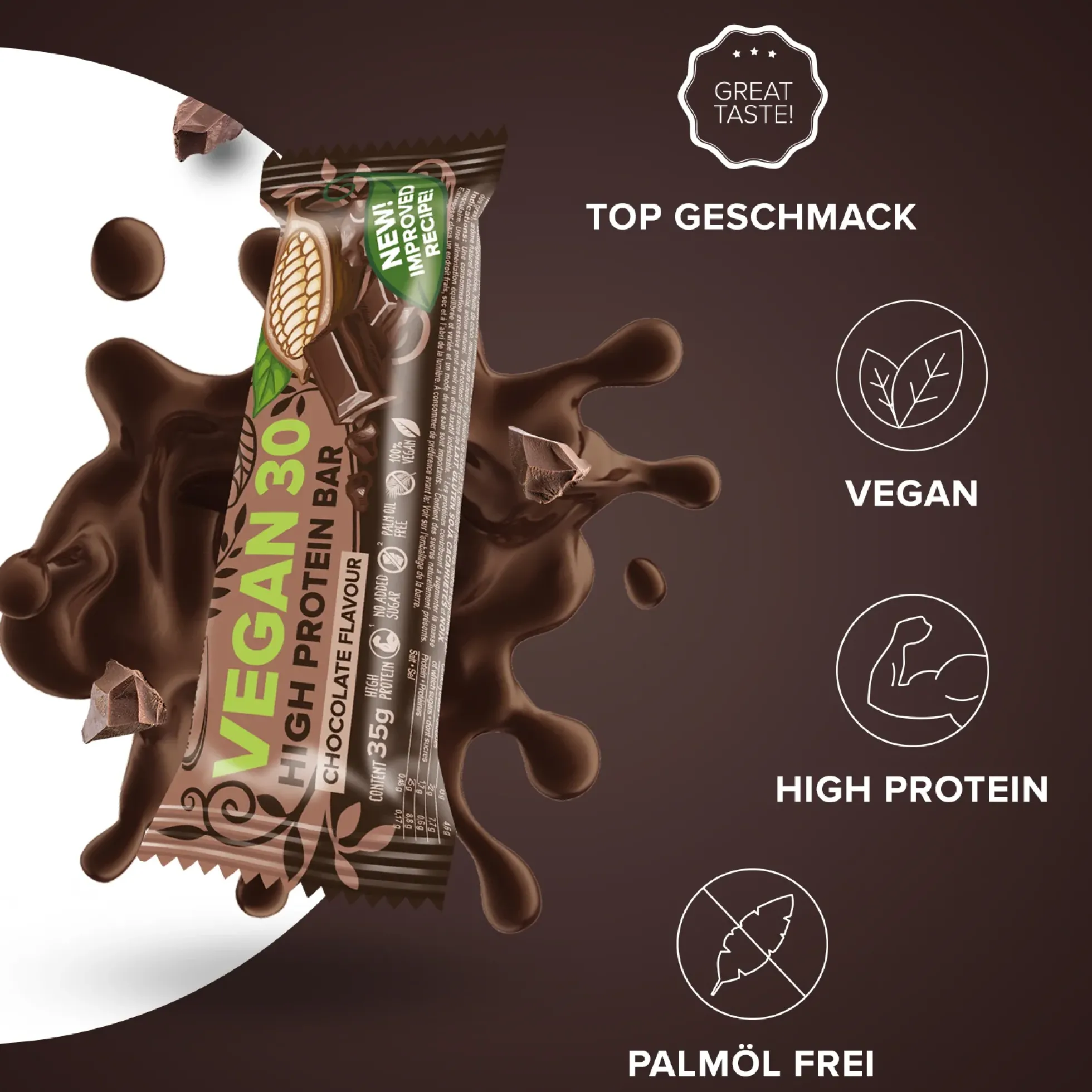 Vegan 30 Protein Riegel (24x35g)